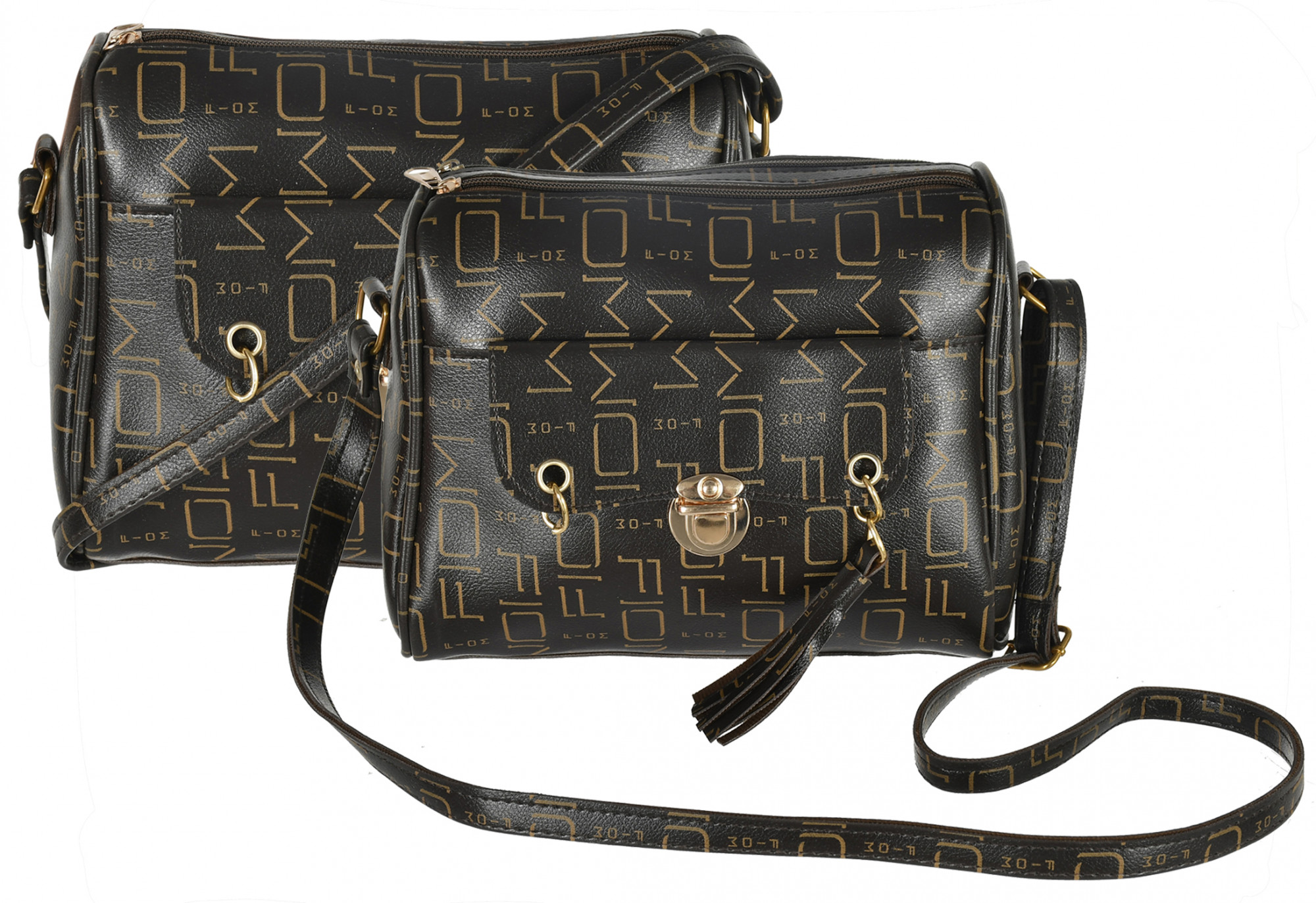 Kuber Industries Crossbody Bag for Women Stylish Designer Purse with Adjustable Shoulder Strap (Brown)