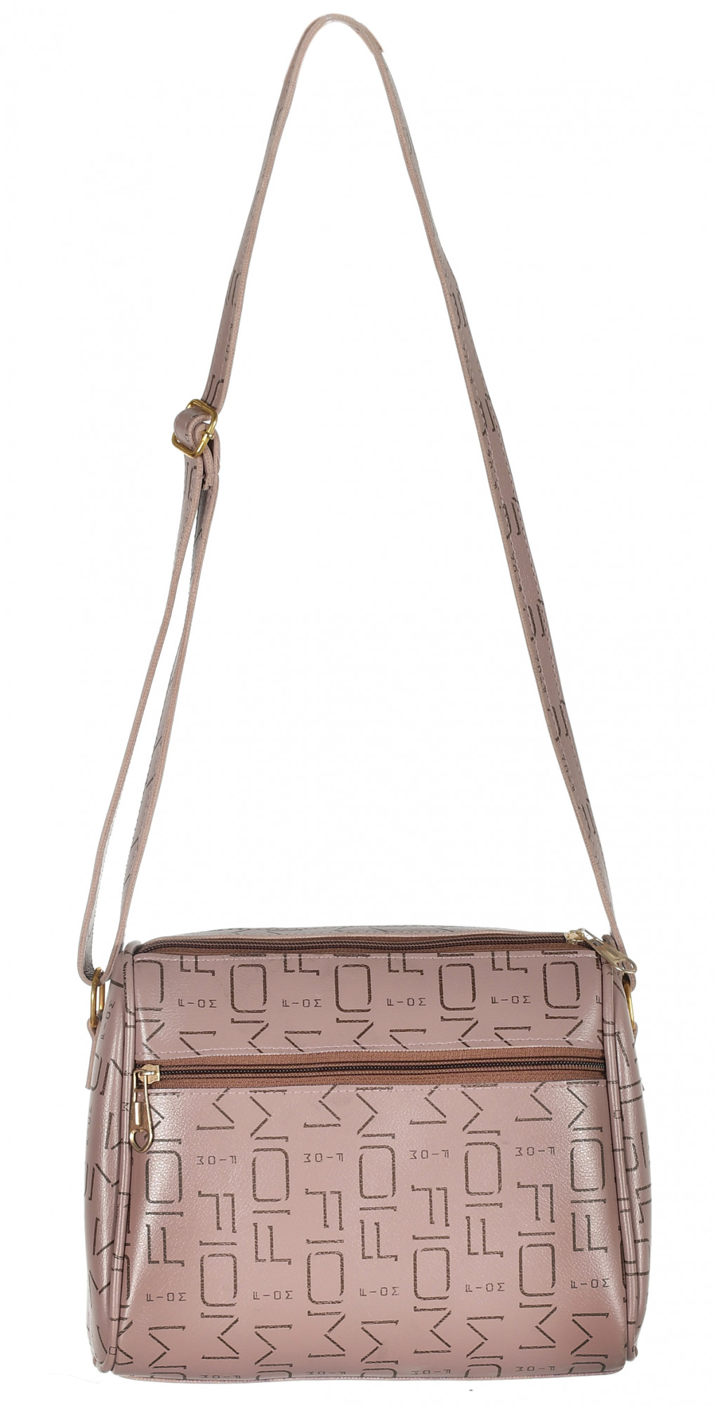 Kuber Industries Crossbody Bag for Women Stylish Designer Purse with Adjustable Shoulder Strap (Peach)