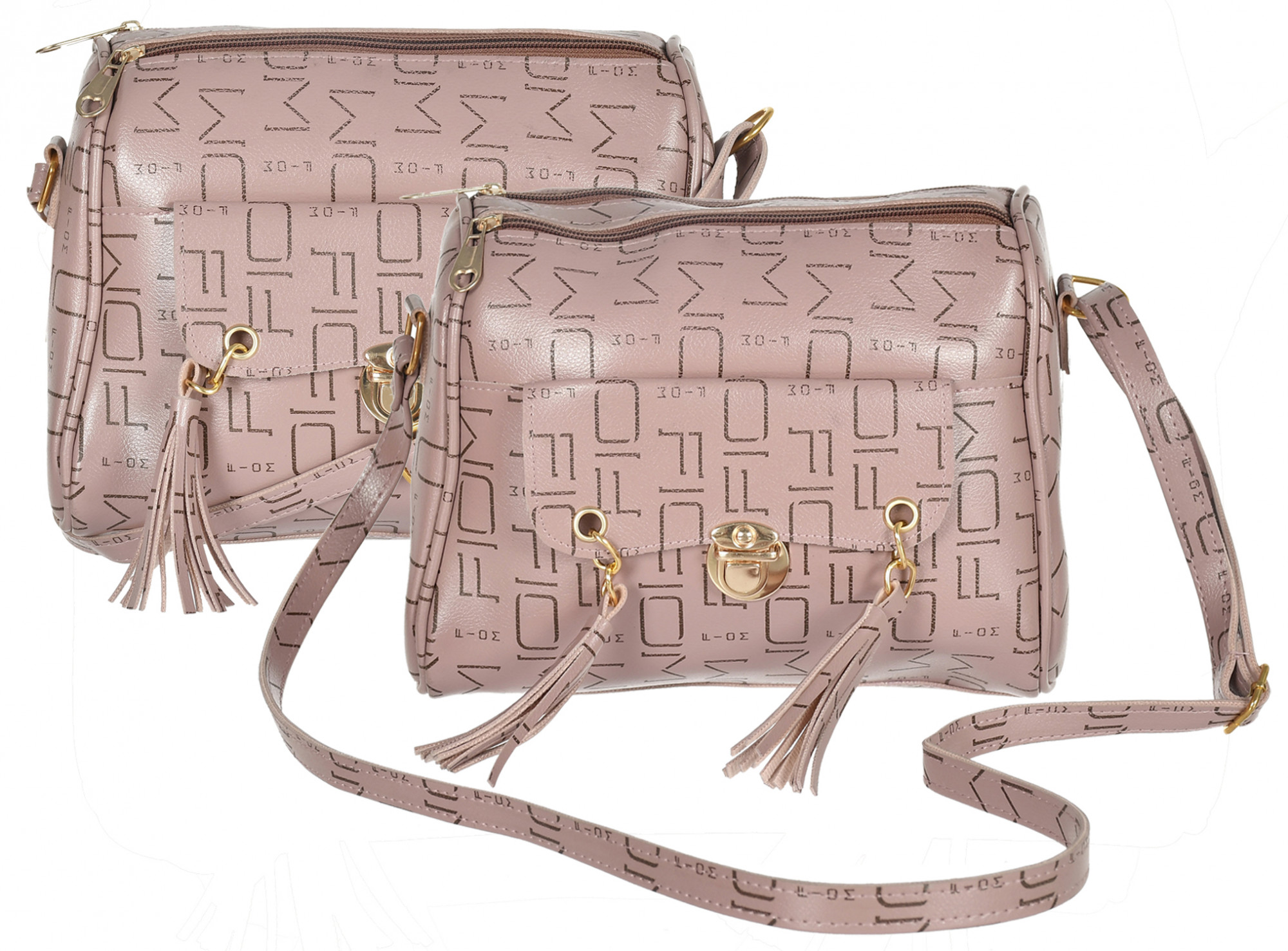 Kuber Industries Crossbody Bag for Women Stylish Designer Purse with Adjustable Shoulder Strap (Peach)
