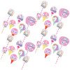 Kuber Industries Cupcake Toppers | Cardboard Cupcake Picks |Decorations Supplies for Farewell | Birthday Party | Theme Cupcake Topper | 49 Pieces | DT-2171 | Multicolor