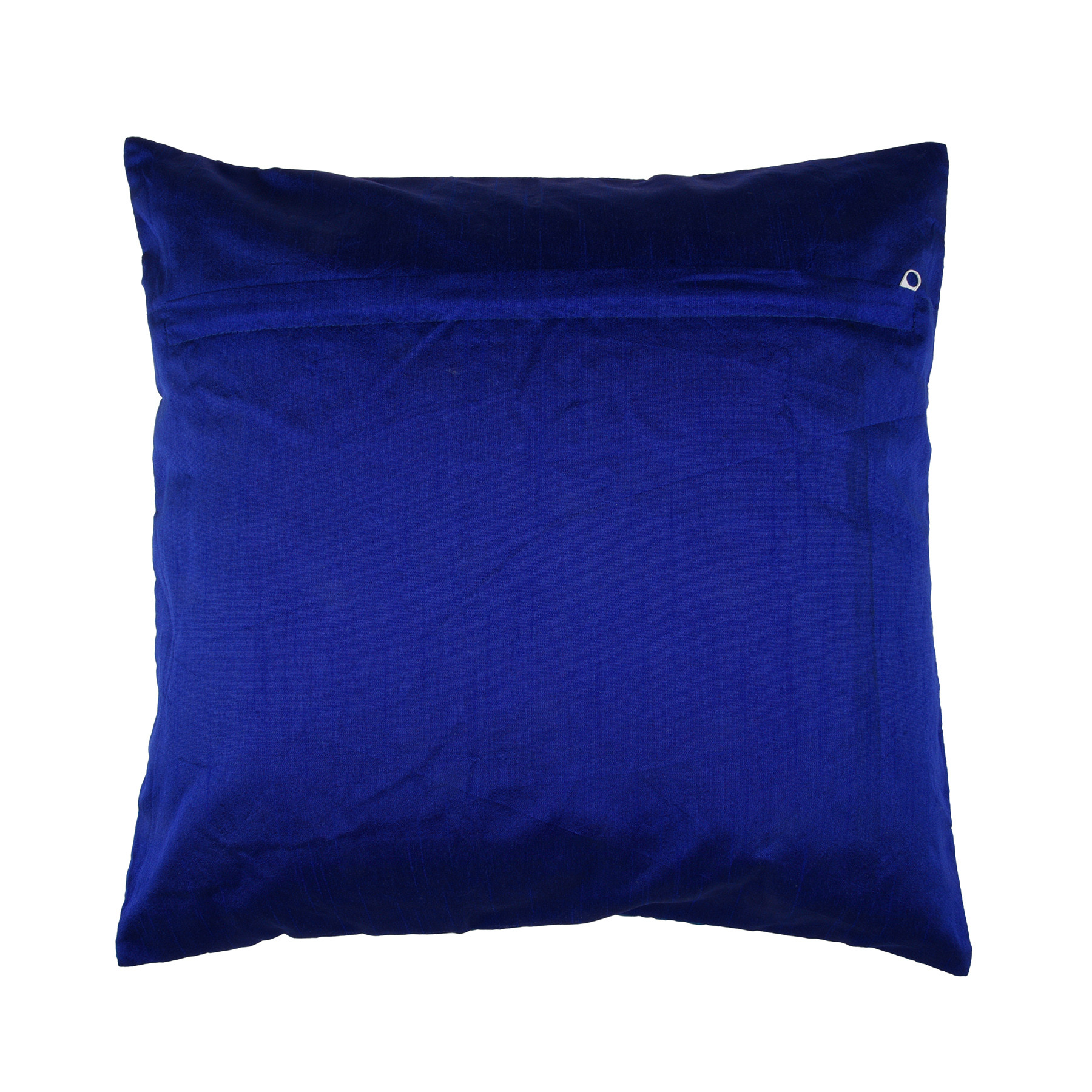 Kuber Industries Cushion Cover | Pillow Covers for Sofa | Throw Cushion Cover | Dupion Polyester Cushion Covers | 4 In 1 Triangular Cushion Covers | Set of 5 | 16 Inch | Blue