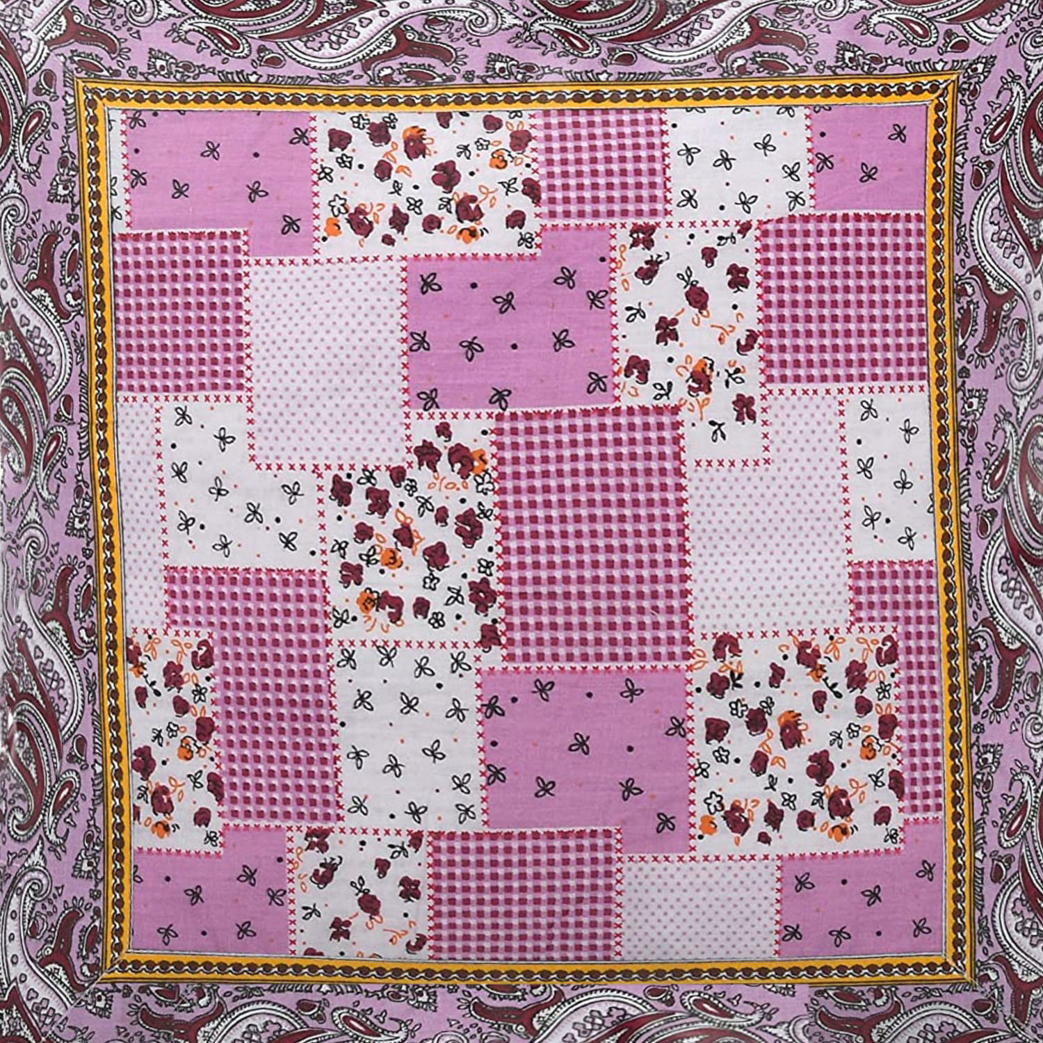 Kuber Industries Cushion Cover|Ractangle Cushion Covers|Sofa Cushion Covers|Cushion Covers 16 inch x 16 inch|Cushion Cover Set of 5|PINK