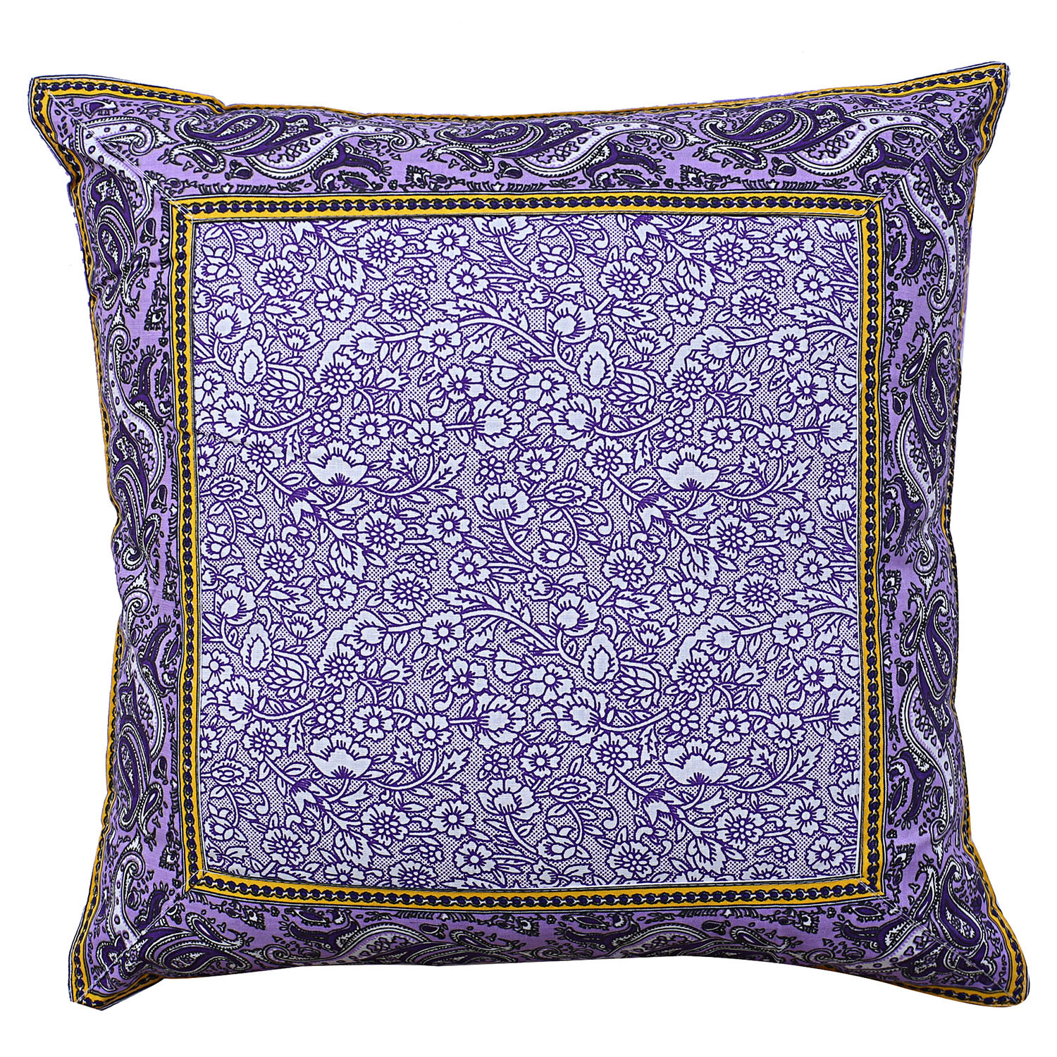 Kuber Industries Cushion Cover|Ractangle Cushion Covers|Sofa Cushion Covers|Cushion Covers 16 inch x 16 inch|Cushion Cover Set of 5 (Purple)