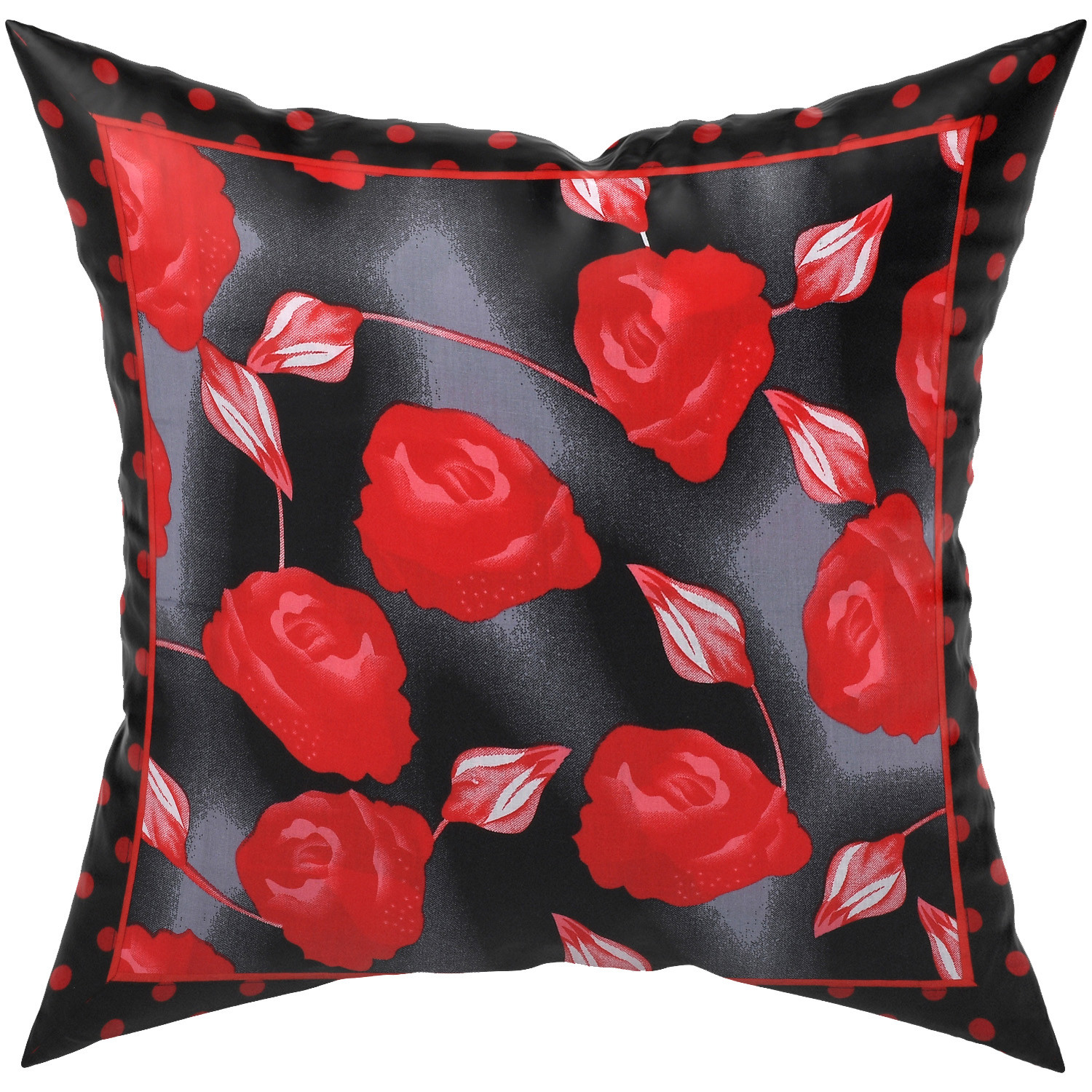 Kuber Industries Cushion Cover|Ractangle Cushion Covers|Sofa Cushion Covers|Cushion Covers 16 inch x 16 inch|Cushion Cover Set of 5|RED