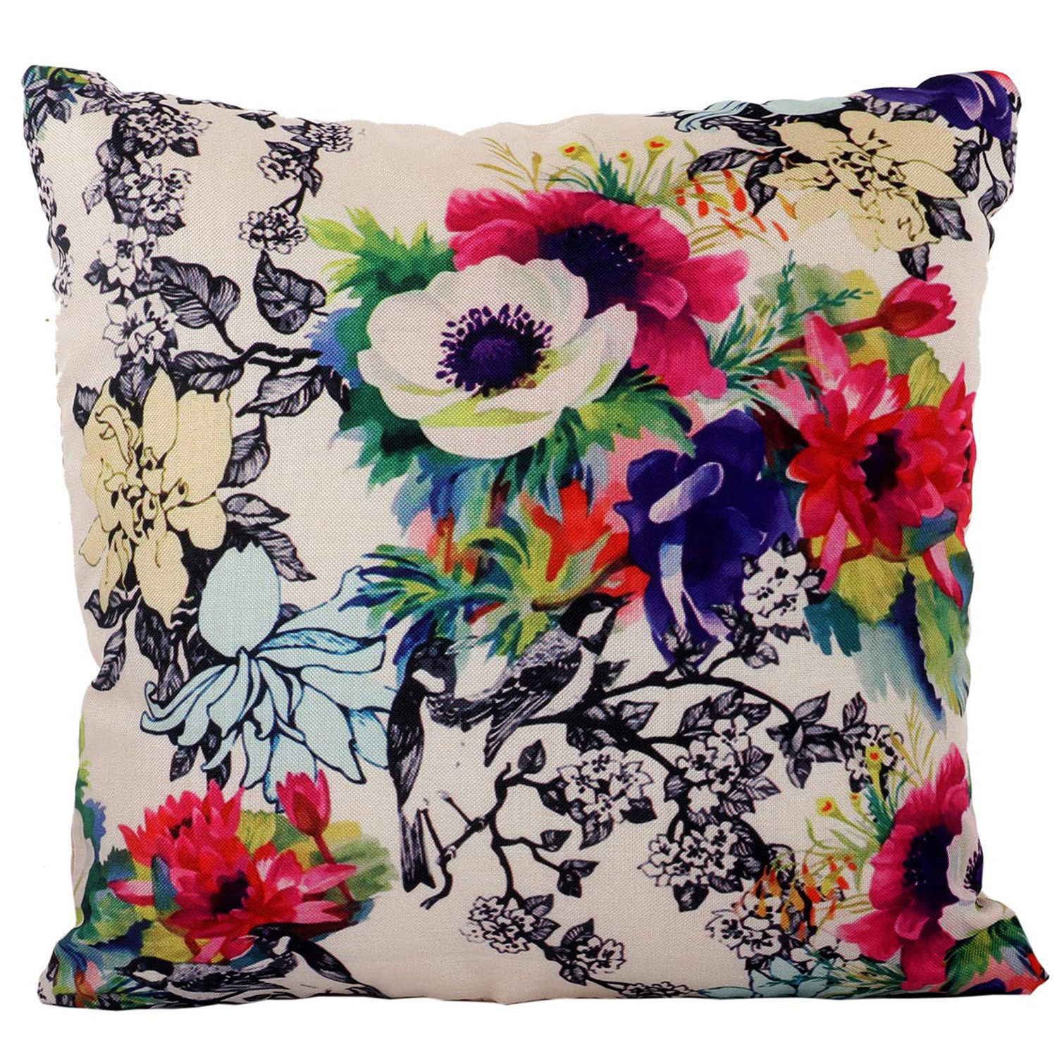 Kuber Industries Cushion Cover|Ractangle Cushion Covers|Sofa Cushion Covers|Cushion Covers 16 inch x 16 inch|Cushion Cover Set of 5|MULTI
