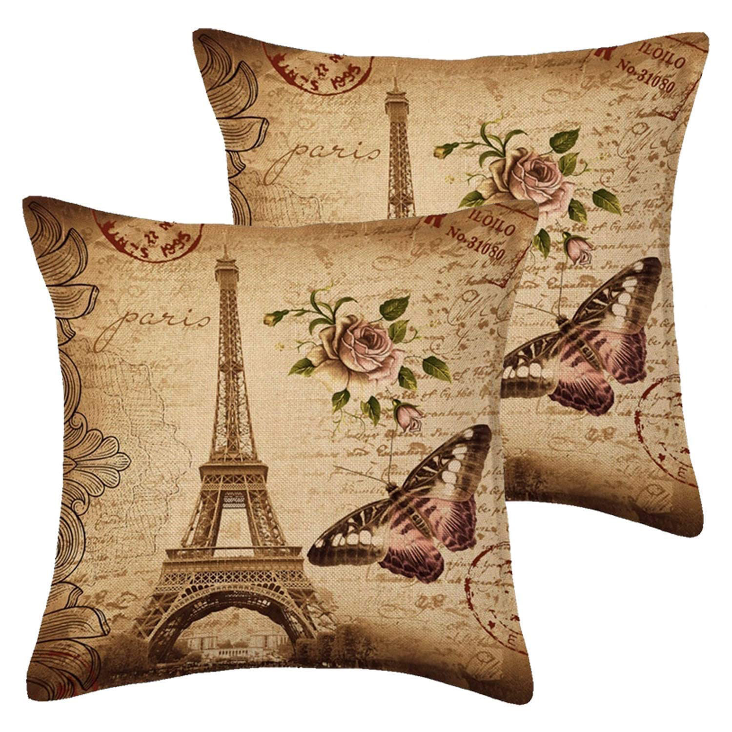 Kuber Industries Cushion Cover|Ractangle Cushion Covers|Sofa Cushion Covers|Cushion Covers 16 inch x 16 inch|Cushion Cover Set of 5 (Brown)