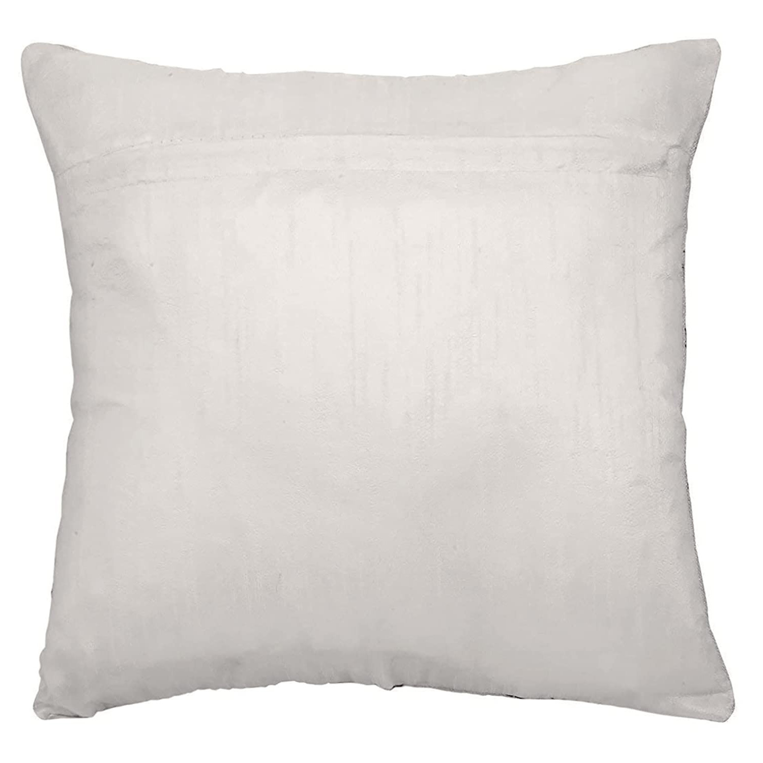 Kuber Industries Cushion Cover|Sofa Cushion Covers|Ractangle Cushion Covers|Cushion Covers 16 inch x 16 inch|Cushion Cover Set of 5 (White)