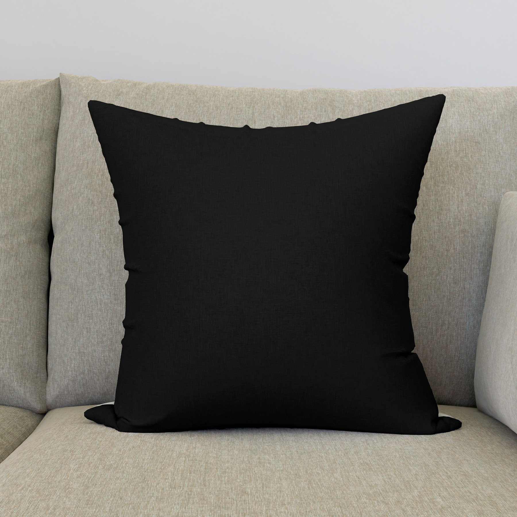 Kuber Industries Cushion Filler | Cotton Cushion Filler | Cushion For Sofa | Cushion Pillow Filler | Premium Sofa Cushion For Hotel-Bedroom | Washable & Odorless | 16 Inch | Black