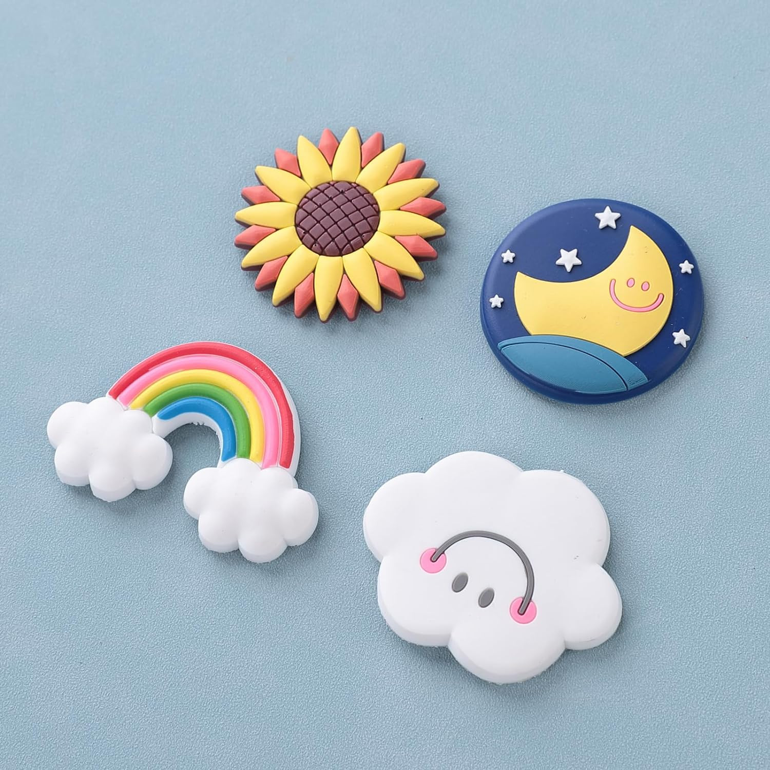 Kuber Industries Cute Sky Shape Fridge Magnets|Home DÃ©cor|Best Souvenir Gift|Pack of 4|Multi|