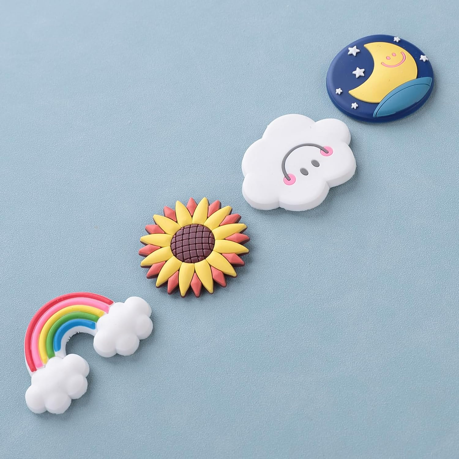 Kuber Industries Cute Sky Shape Fridge Magnets|Home DÃ©cor|Best Souvenir Gift|Pack of 4|Multi|