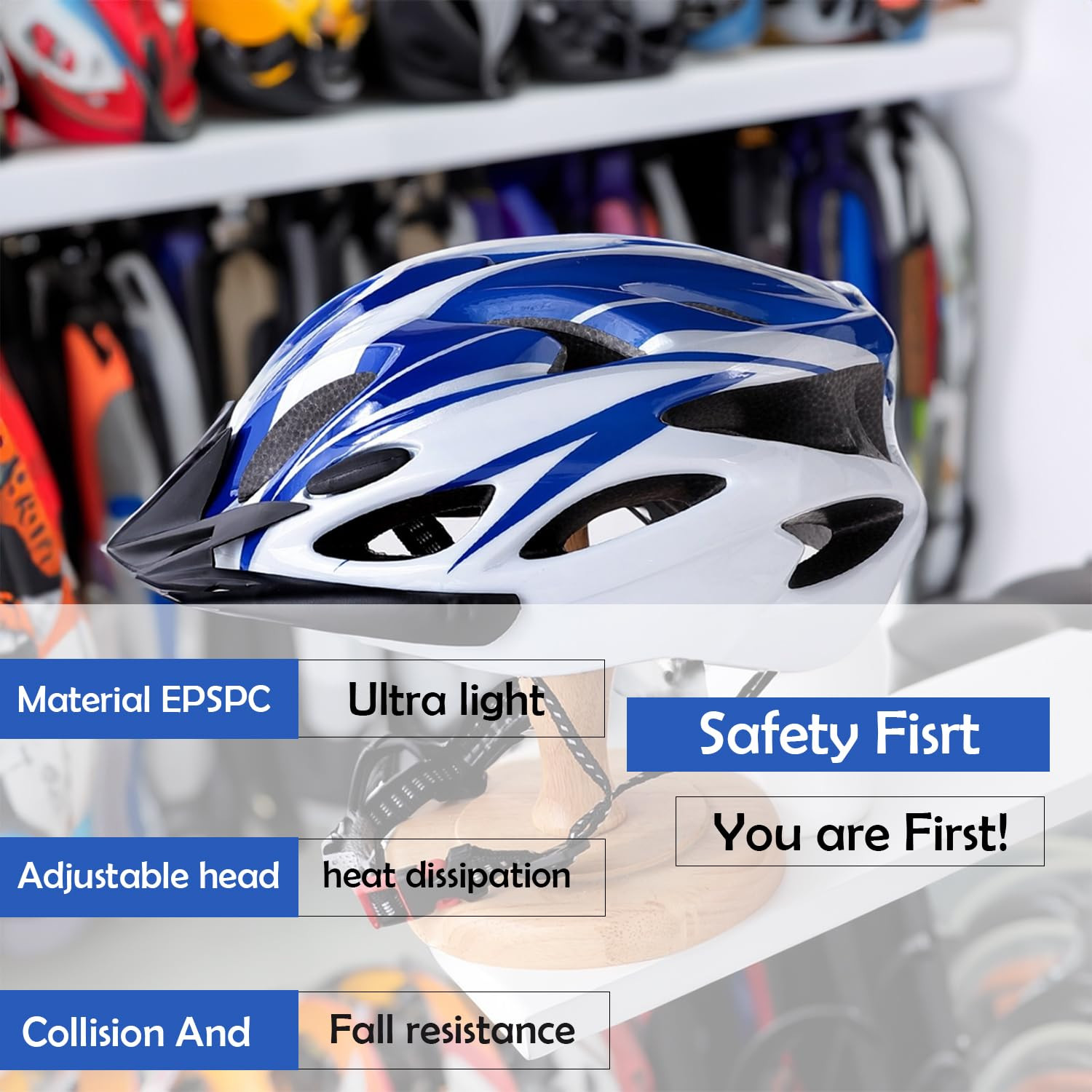 Kuber Industries Cycling Helmet with Detachable Visor|Helmet for Mountain, Road Bike & Skating|Breathable & Adjustable Bicycle Helmet|Ideal for Adults and Kids (White)