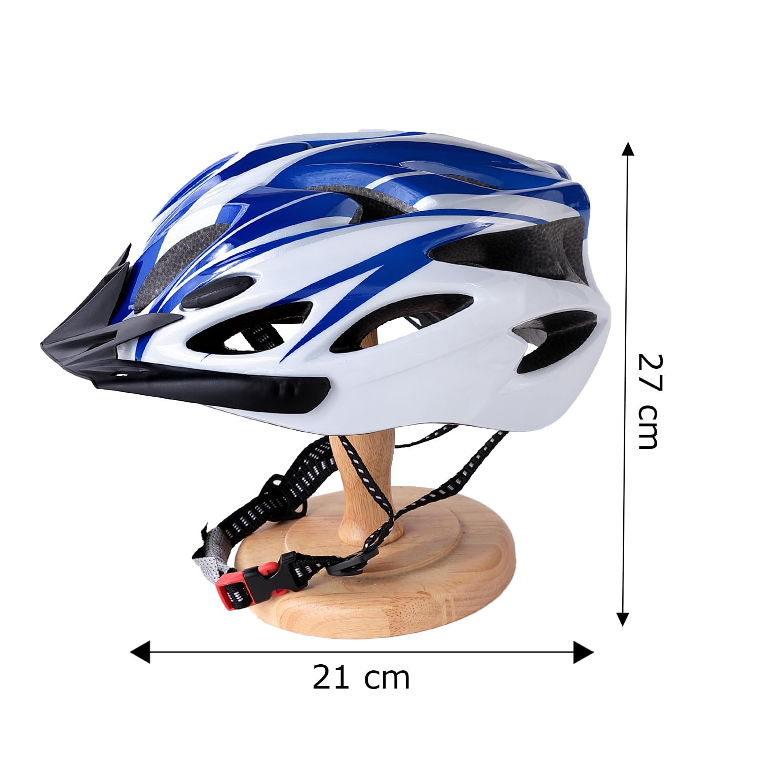 Kuber Industries Cycling Helmet with Detachable Visor|Helmet for Mountain, Road Bike & Skating|Breathable & Adjustable Bicycle Helmet|Ideal for Adults and Kids (White)