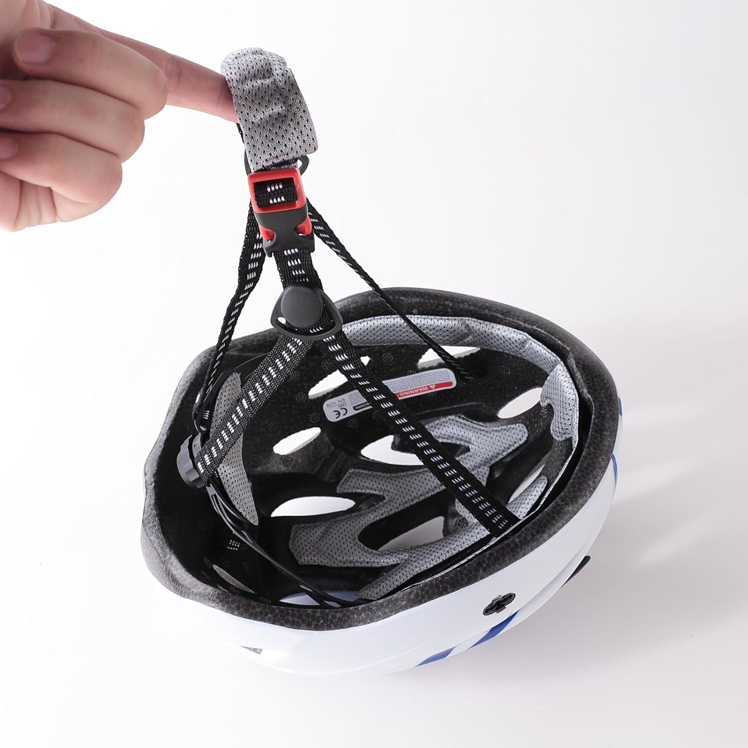 Kuber Industries Cycling Helmet with Detachable Visor|Helmet for Mountain, Road Bike & Skating|Breathable & Adjustable Bicycle Helmet|Ideal for Adults and Kids (White)