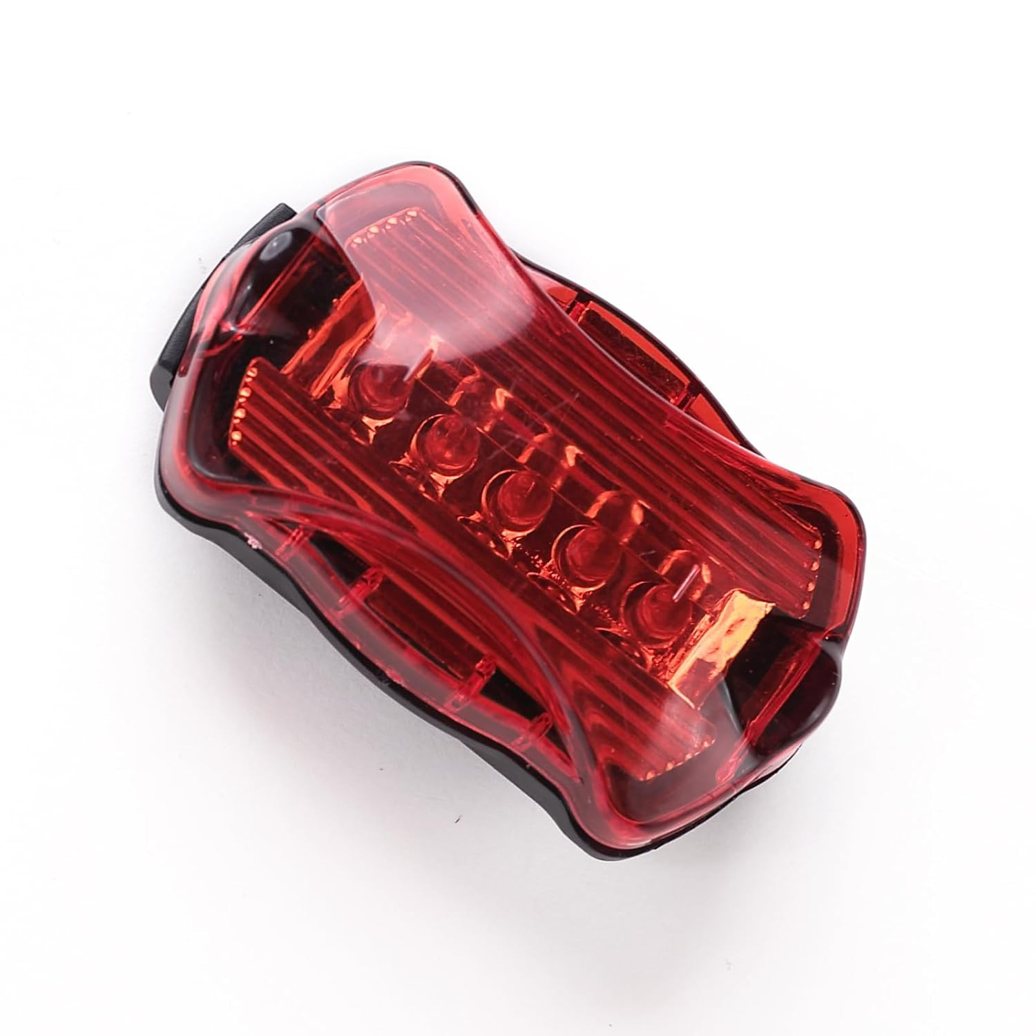 Kuber Industries Cycling Safety Lights|Bicycle Light Battery Powered|Fits On Any Road Bikes (Red & Black)