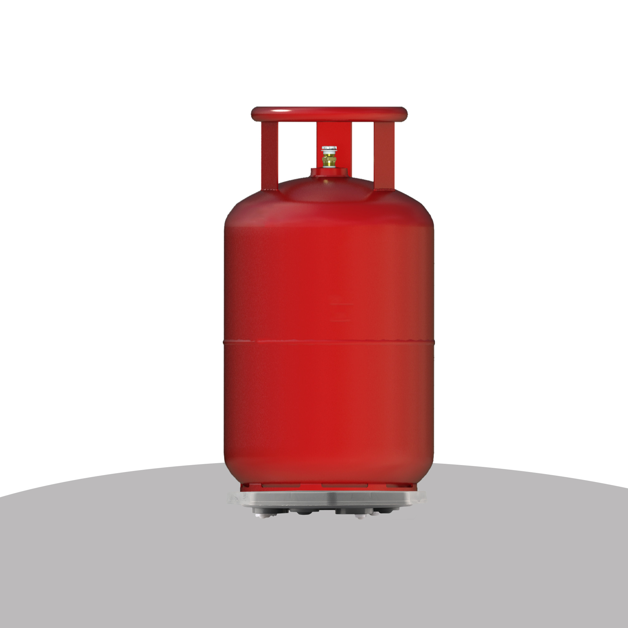 Kuber Industries Cylinder Trolley  Gas Cylinder Stand with Wheels  Gas Stove Stand  Water Can Stand  LPG Cylinder Stand  Easily Movable Stand  Trolly for Kitchen  Star  Grey