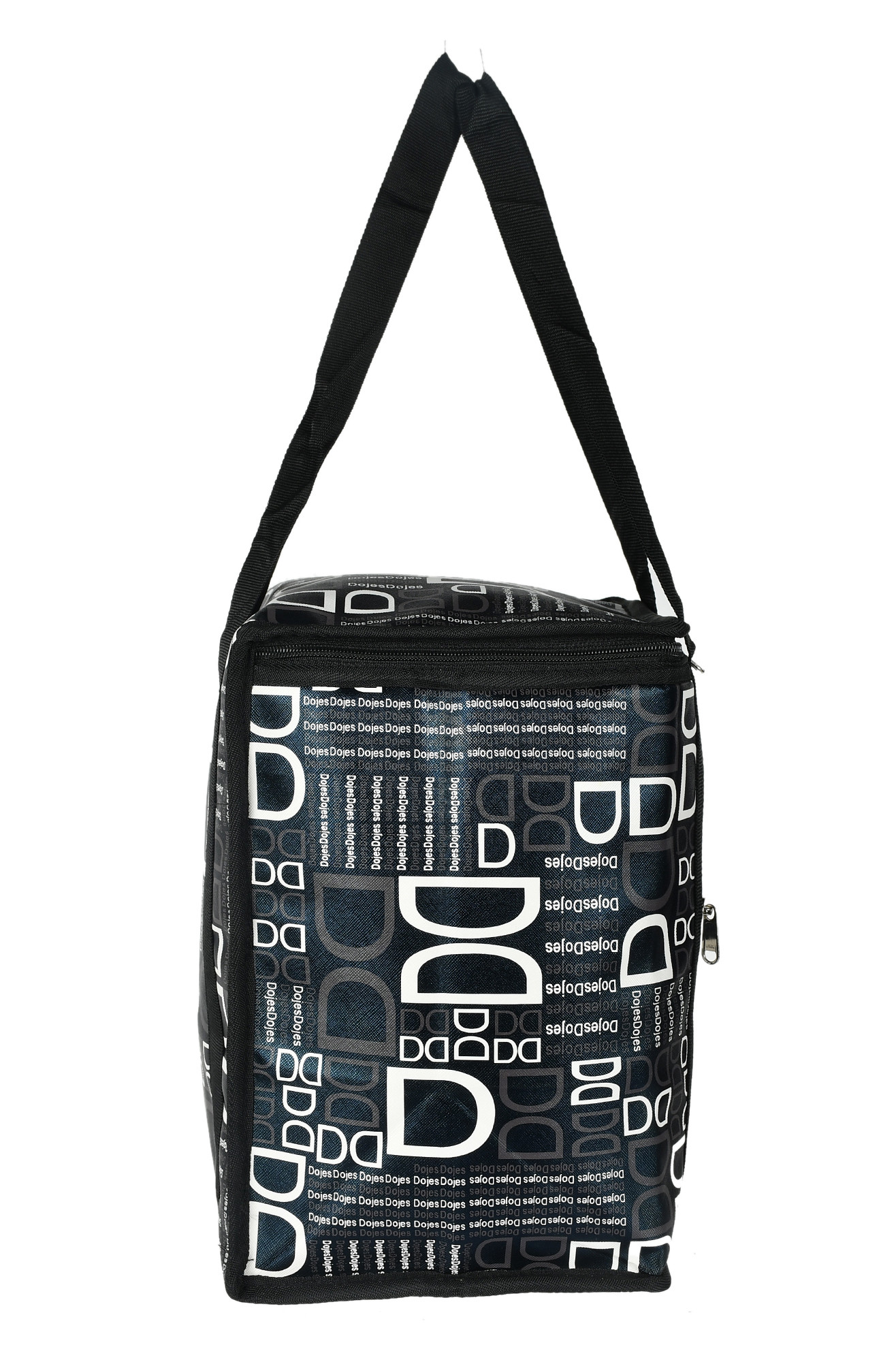 Kuber Industries D Printed Rexien Lunch Bag Lunch Tote Bag for Men & Women (Black)-HS_38_KUBMART21189