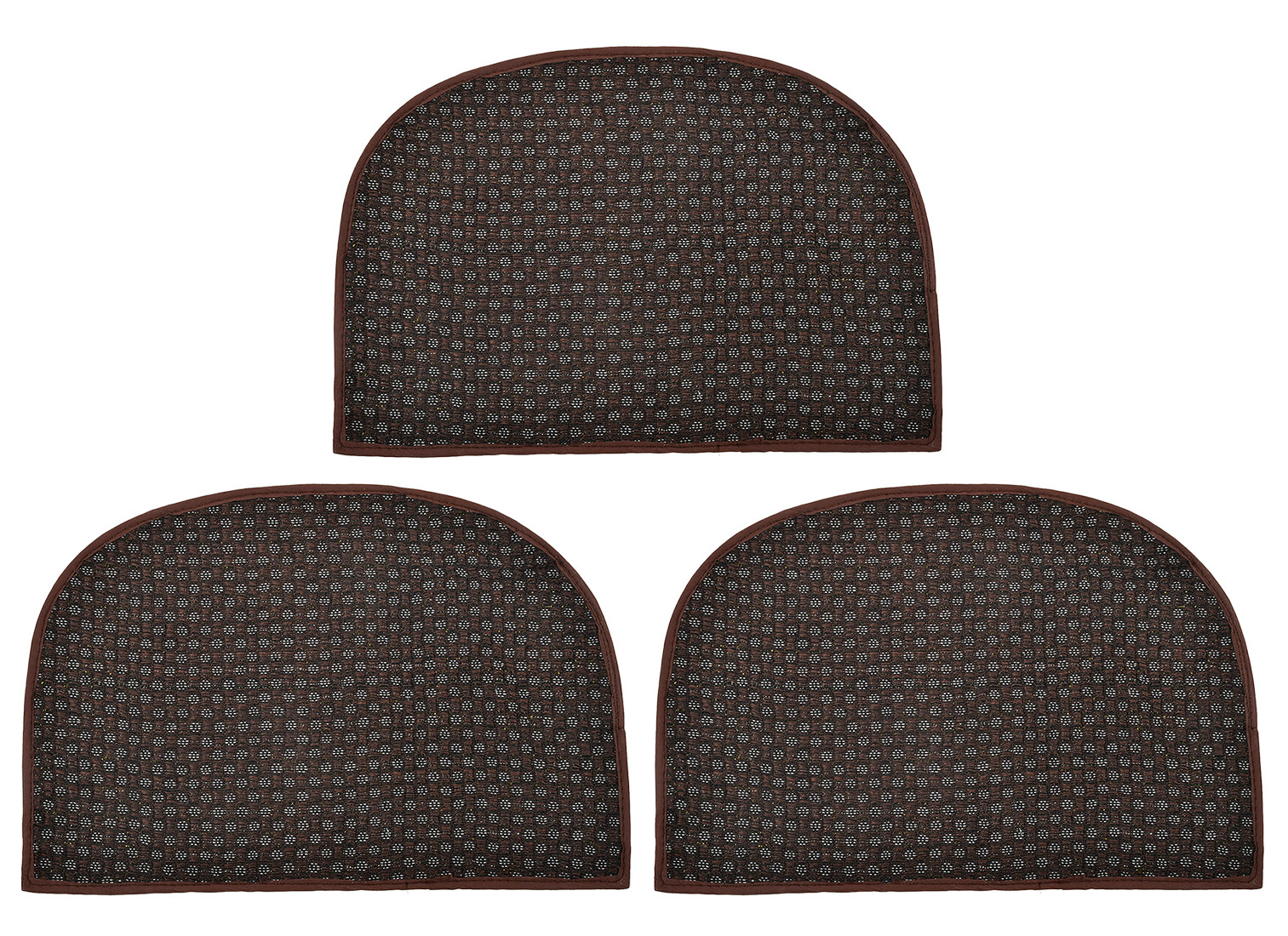 Kuber Industries D Shape Anti-Slip Durable Rubber Door Mat, Welcome Mat For Entryway,Patio,Garage, Outdoor, 21