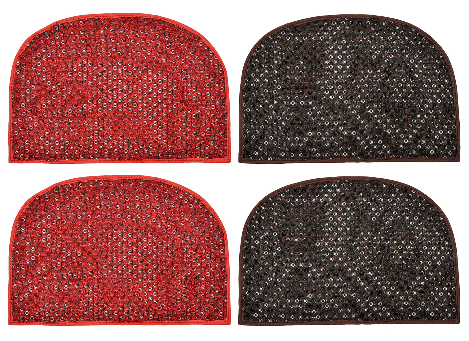 Kuber Industries D Shape Anti-Slip Durable Rubber Door Mat, Welcome Mat For Entryway,Patio,Garage, Outdoor, 21