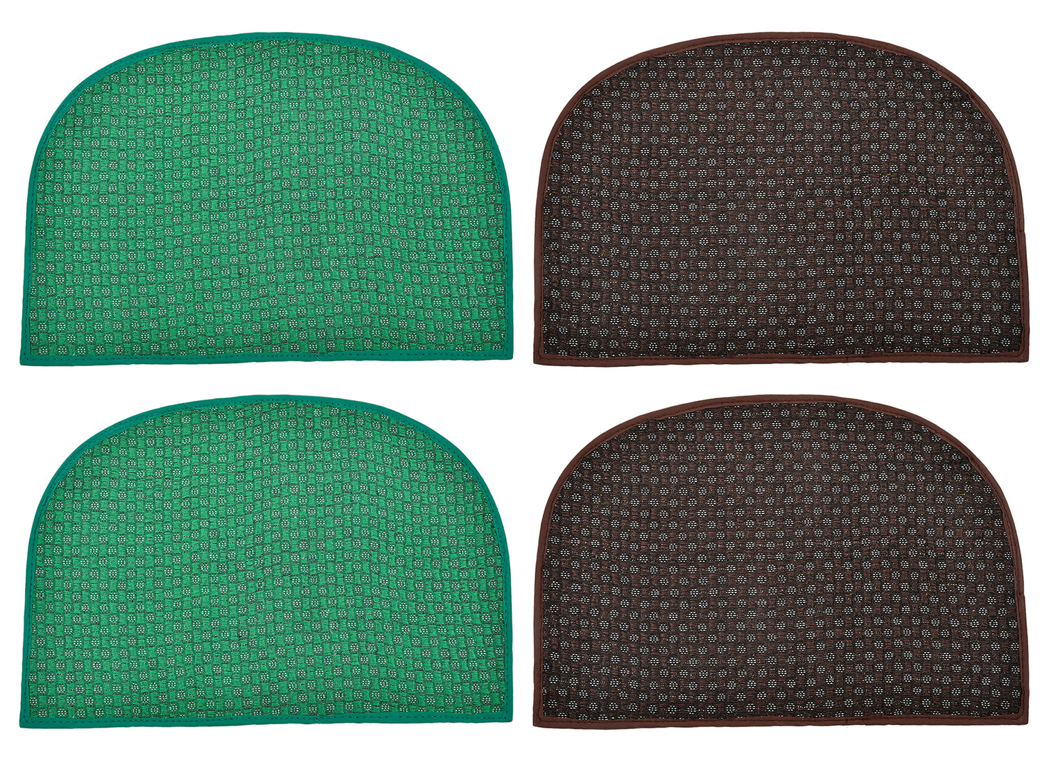 Kuber Industries D Shape Anti-Slip Durable Rubber Door Mat, Welcome Mat For Entryway,Patio,Garage, Outdoor, 21