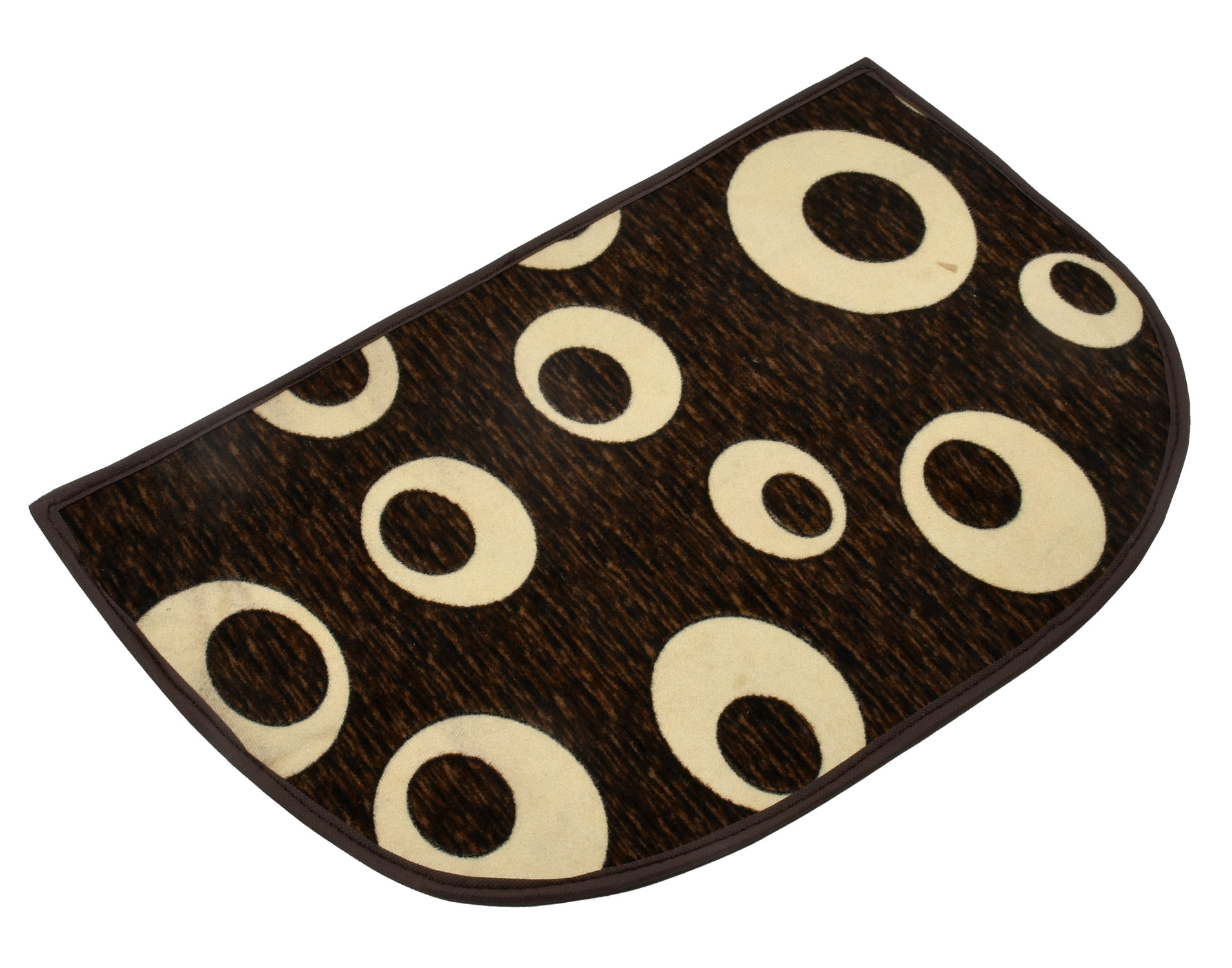 Kuber Industries D Shape Anti-Slip Durable Rubber Door Mat, Welcome Mat For Entryway,Patio,Garage, Outdoor, 21