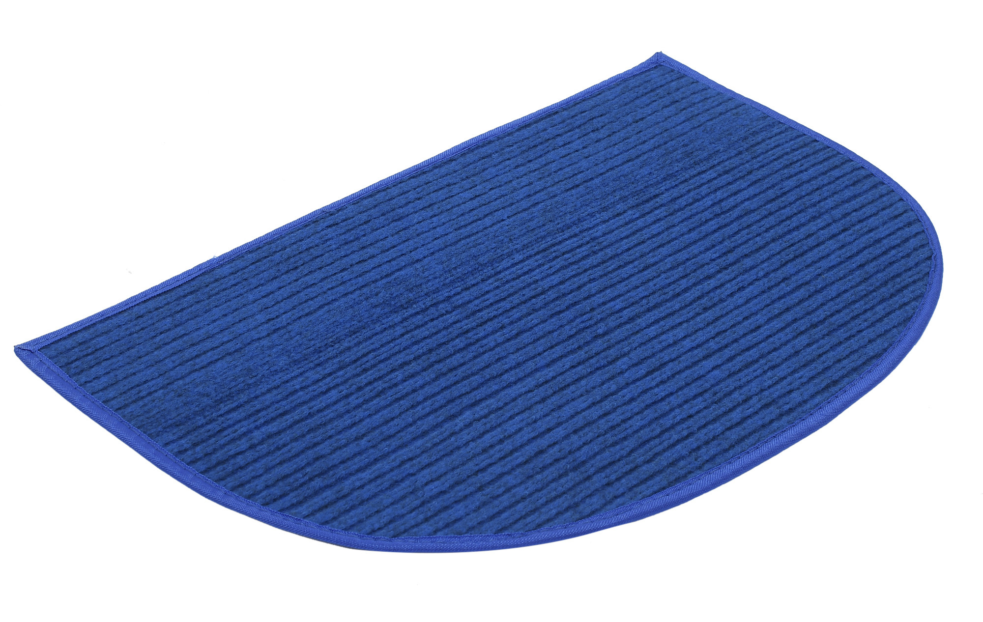 Kuber Industries D-Shape Microfiber Anti Slip 2 Pieces Door Mat (14'' x 23'',Grey & Blue)-KUBMRT12208