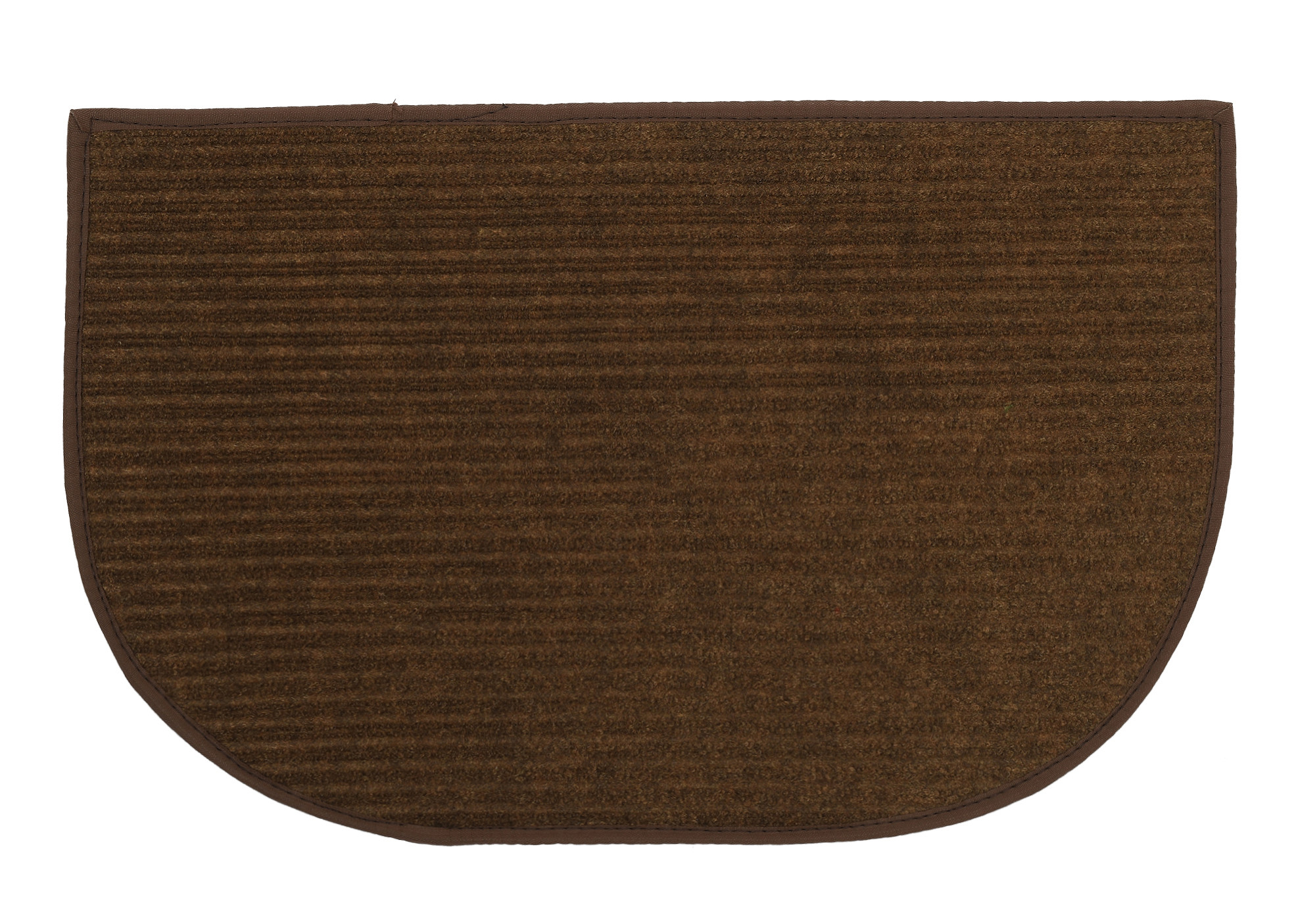 Kuber Industries D-Shape Microfiber Anti Slip 2 Pieces Door Mat (14'' x 23'',Maroon & Brown)-KUBMRT12200