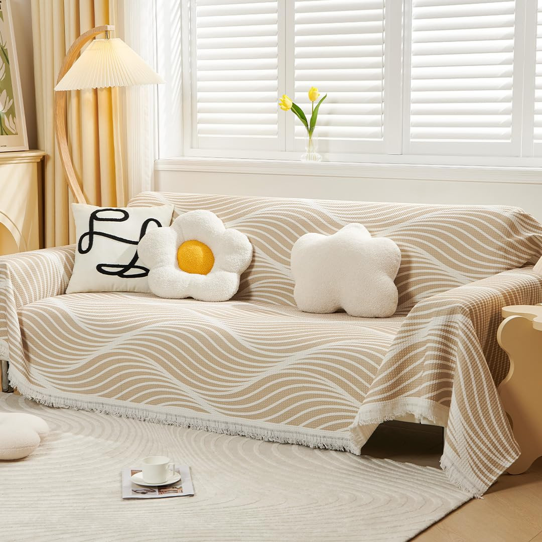 Kuber Industries Decorative Chenille Sofa throw|Throw for Sofa, Bed & Couch|Ideal for Indoor & Outdoor 