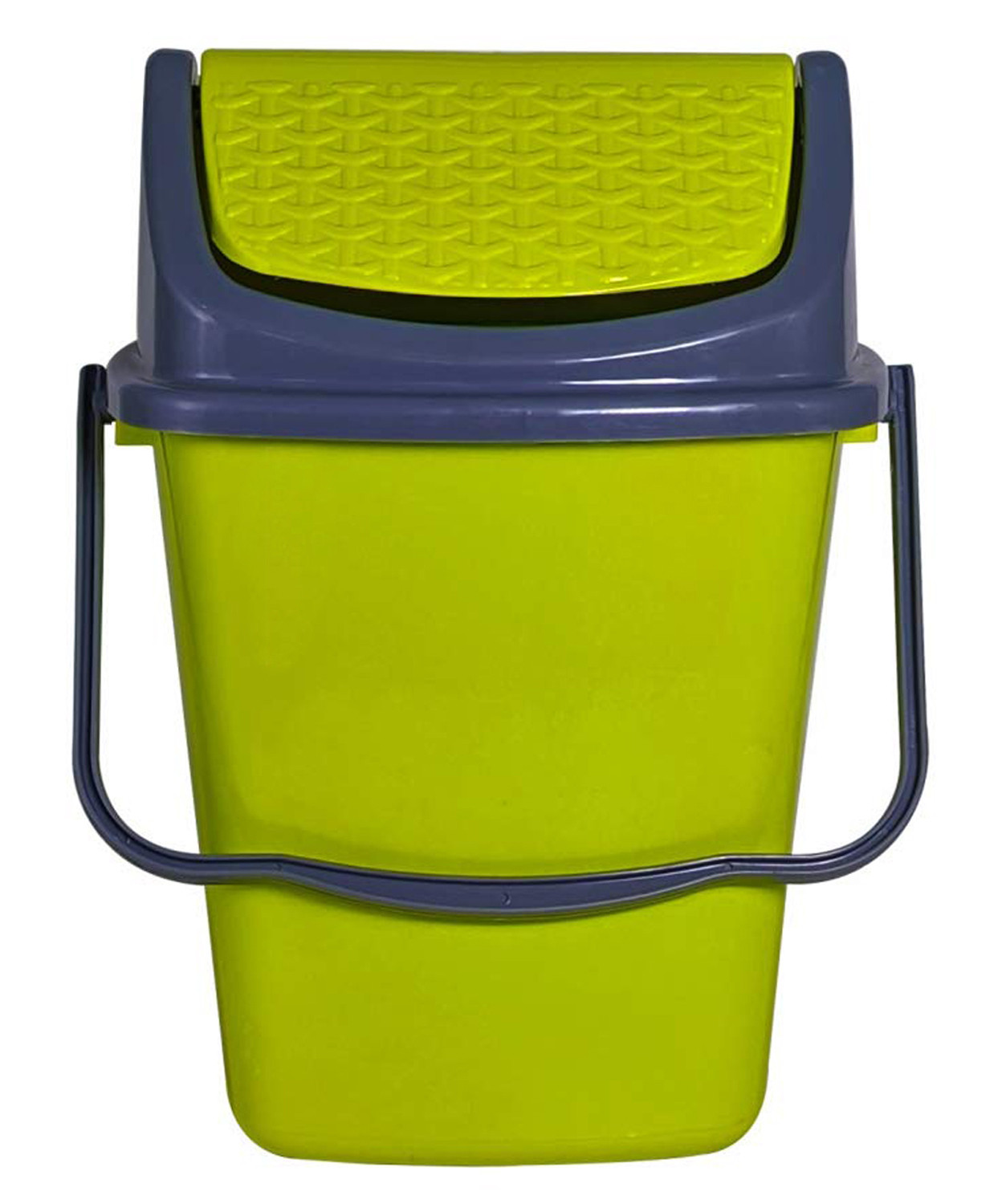 Kuber Industries Delight Plastic Swing  Garbage Waste Dustbin for Home, Office with Handle, 5 Liters (Green)