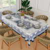 Dining Table Cover | 60x90 Inch | Net 6-Seater Table Cover | Indoor & Outdoor Table Cloth | Hotels-Restaurants Table Cover | Mor Digital Print-837 | DTC | Blue