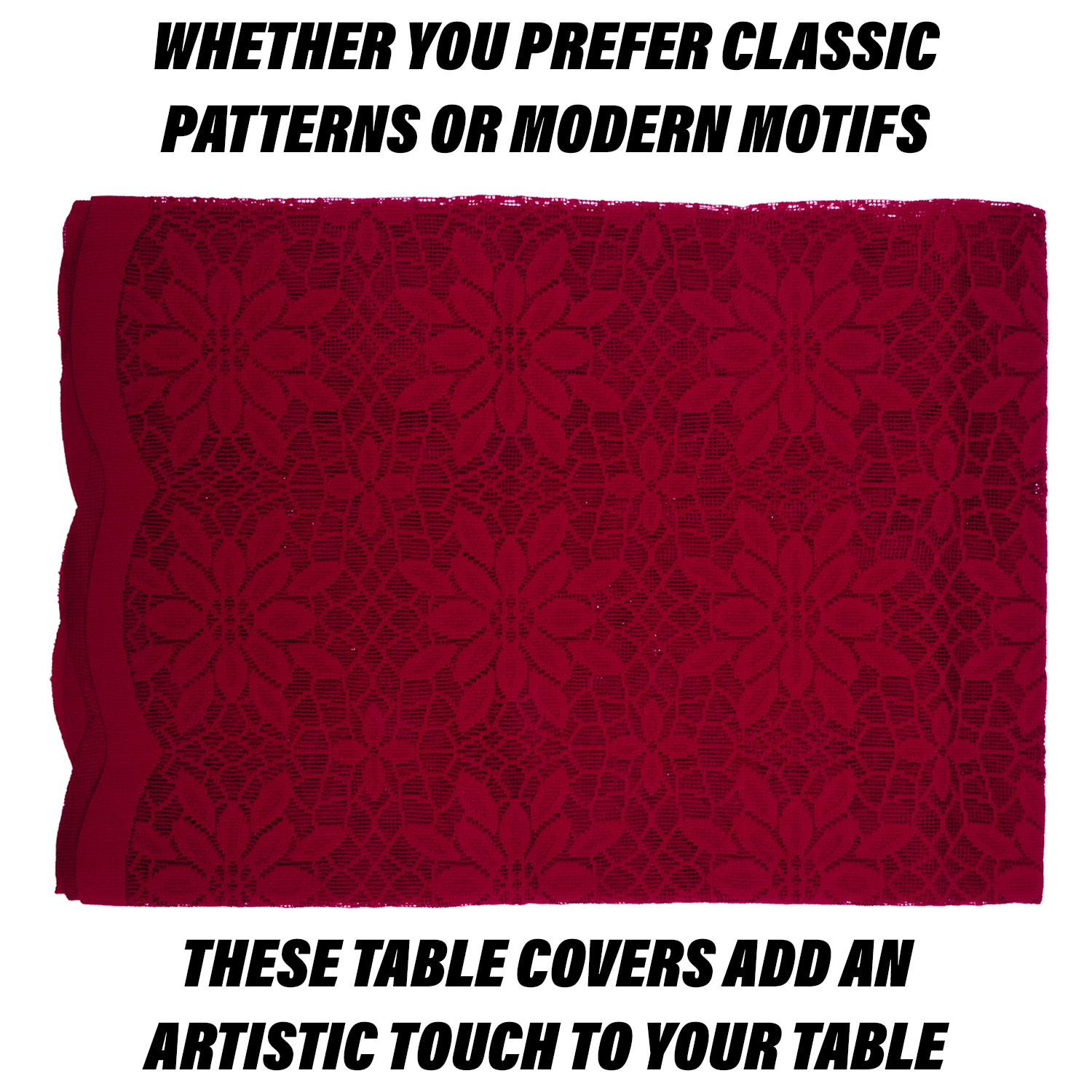 Kuber Industries Dining Table Cover | Cotton Table Cloth Cover | 6-Seater Table Cloth | Plain Jasmin Table Cover | Table Protector | Table Cover for Dining Table | 60x90 Inch | DTC | Maroon