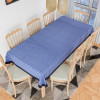 Dining Table Cover | Cotton Table Cloth Cover | 8 Seater Table Cloth | Barik Check Table Cover | Table Protector | Table Cover for Dining Table | 60x108 Inch | DTC | Blue