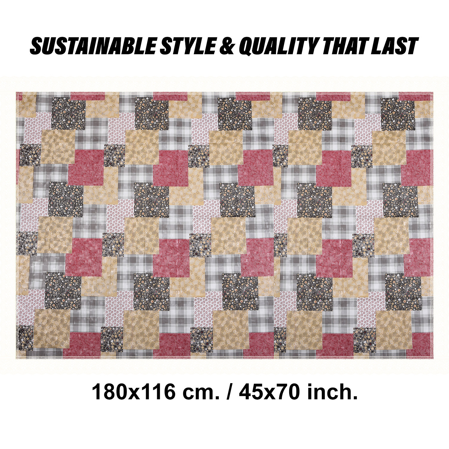 Kuber Industries Dining Table Cover | Kitchen Dining Tablecloth | 4 Seater Center Table Cover | Dining Table Cover for Hall Décor | Barik Flower Kitchen Tablecloth | 45x70 | Maroon