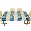 Dining Table Cover | Kitchen Dining Tablecloth | 6 Seater Dining Table Cover | Dining Table Cover for Hall Décor | Blue Star Patta Net Tablecloth | DTC | 60x90 | Cream