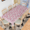 Dining Table Cover | Kitchen Dining Tablecloth | 8 Seater Dining Table Cover | Dining Table Cover for Hall Décor | Barik Flower Kitchen Tablecloth | 60x108 | Pink