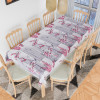 Dining Table Cover | Kitchen Dining Tablecloth | 8 Seater Dining Table Cover | Dining Table Cover for Hall Décor | Pink Flower Kitchen Tablecloth | 60x108 | Gray