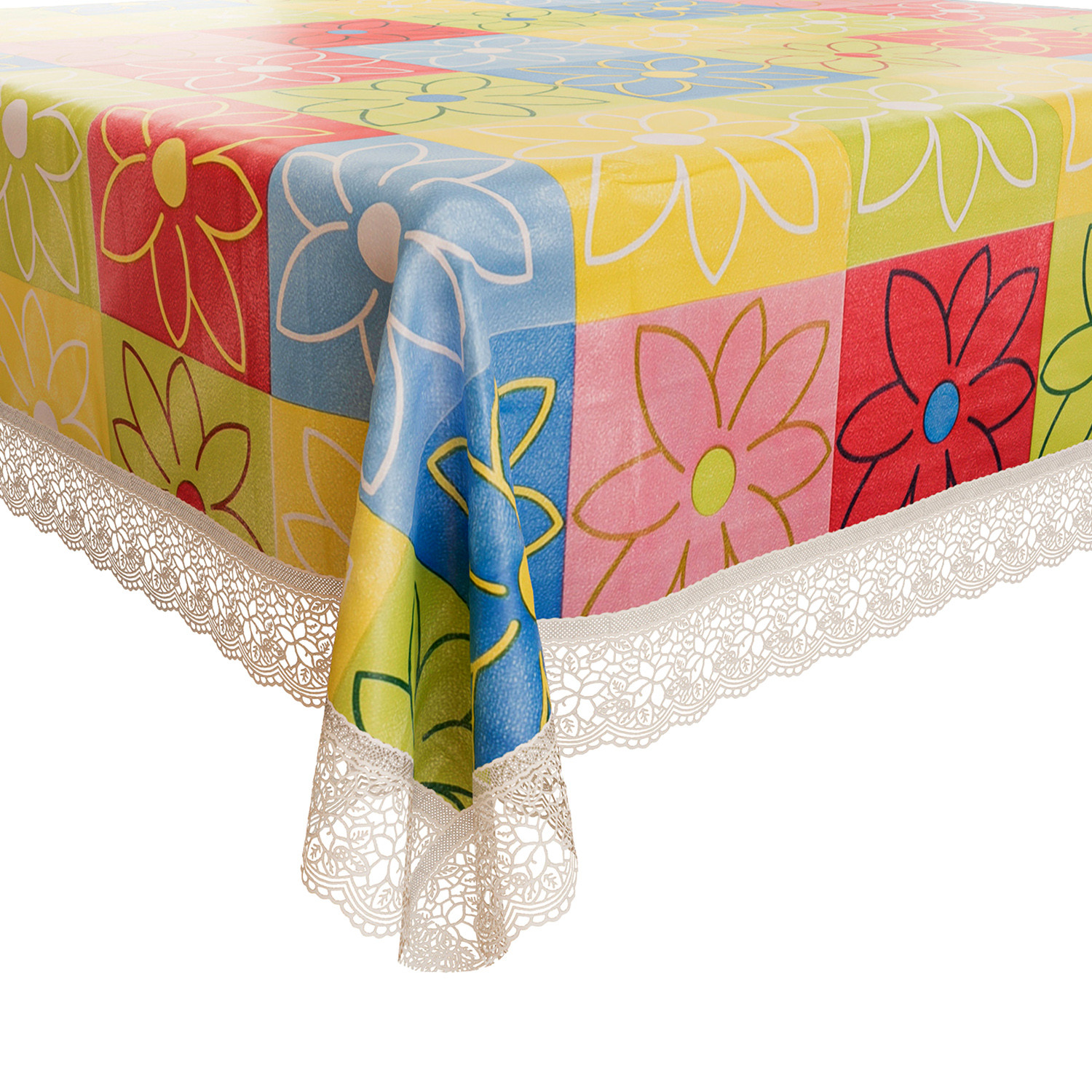 Kuber Industries Dining Table Cover  Kitchen Dining Tablecloth  8 Seater Dining Table Cover  Dining Table Cover for Hall Dcor  Check Kitchen Tablecloth  60x108  Yellow