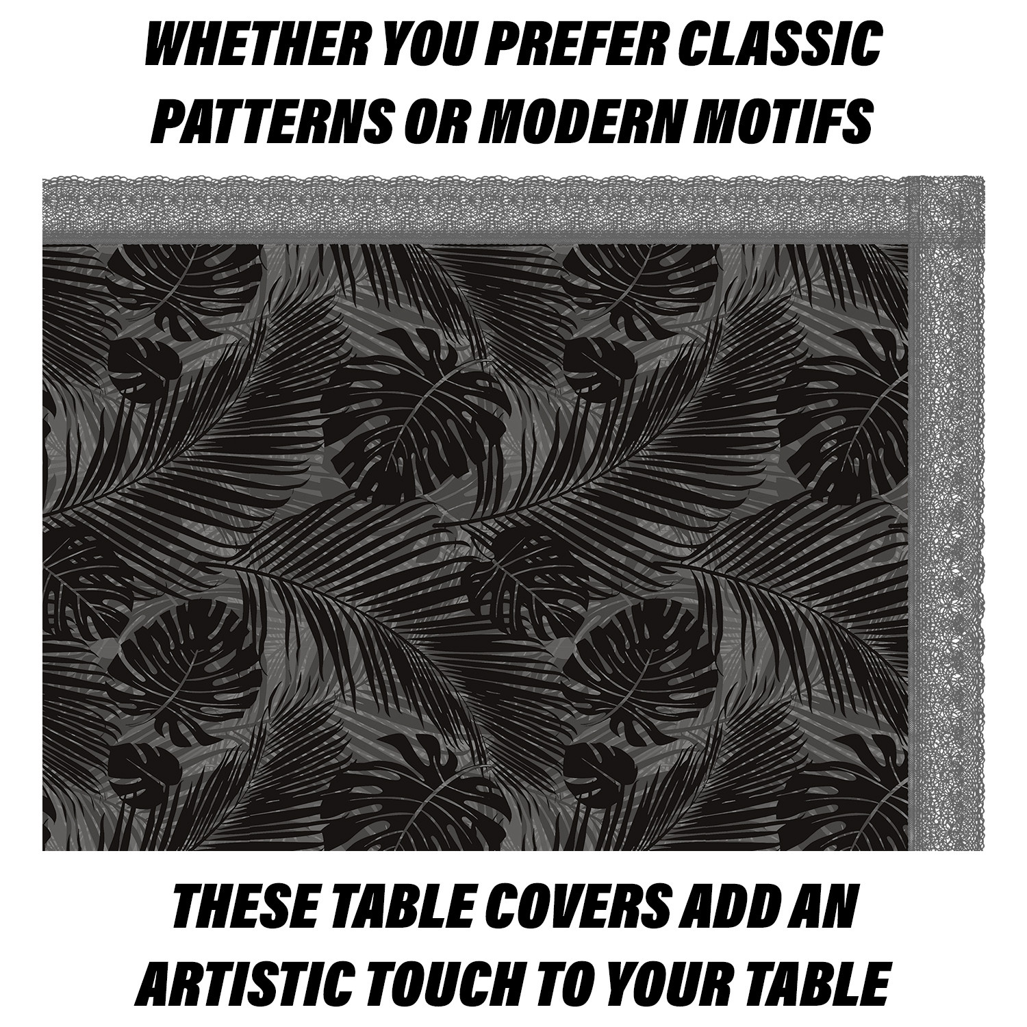 Kuber Industries Dining Table Cover | PVC Table Cloth Cover | 8 Seater Table Cloth | 3D Leaf Table Cover | Table Protector | Table Cover for Dining Table | 60x108 Inch | DTC | Brown