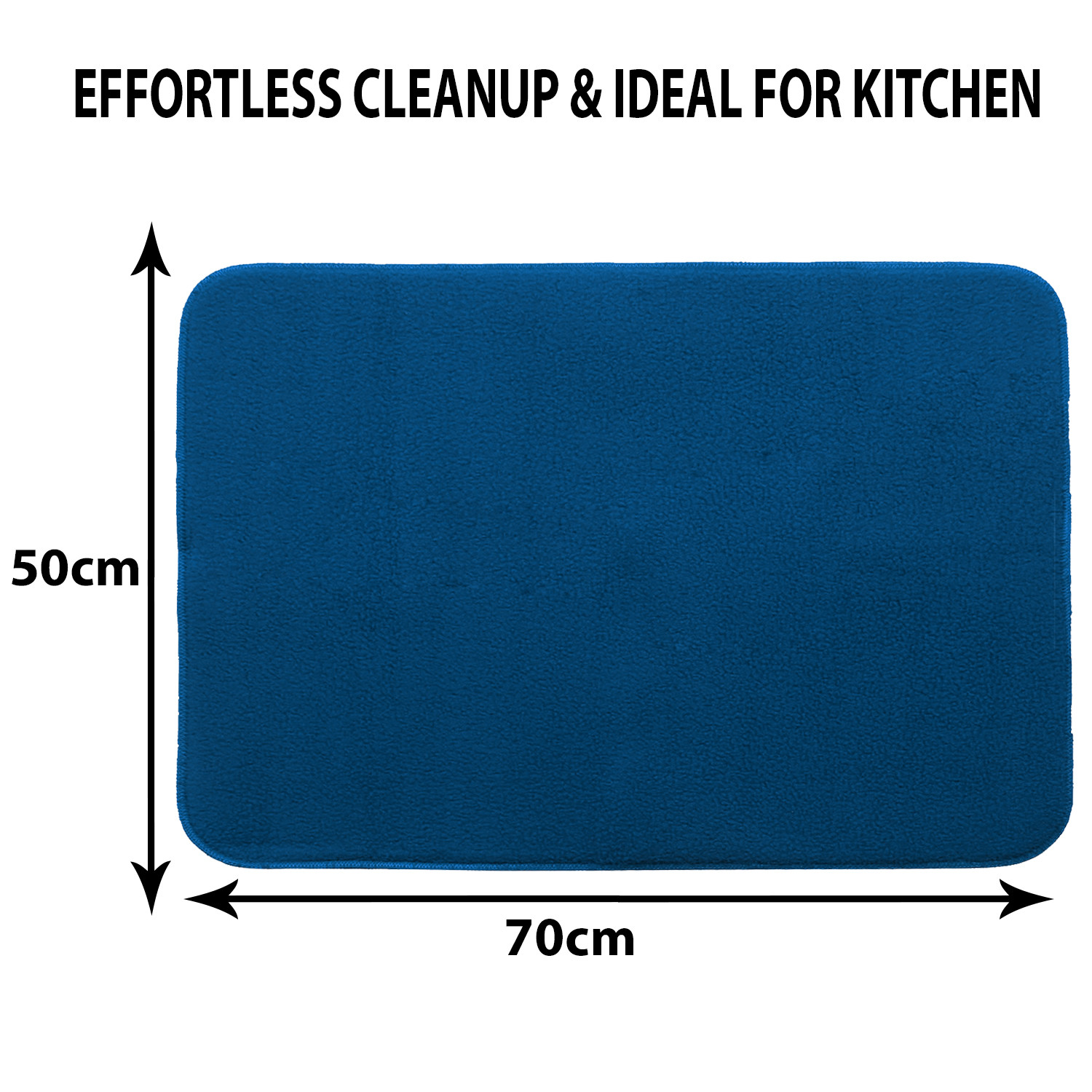 Kuber Industries Dish Dry Mat | Microfiber Drying Mat | Reversible Kitchen Drying Mat | Absorbent Mat | Kitchen Dish Dry Mat | 50x70 | Pack of 3 | Multi