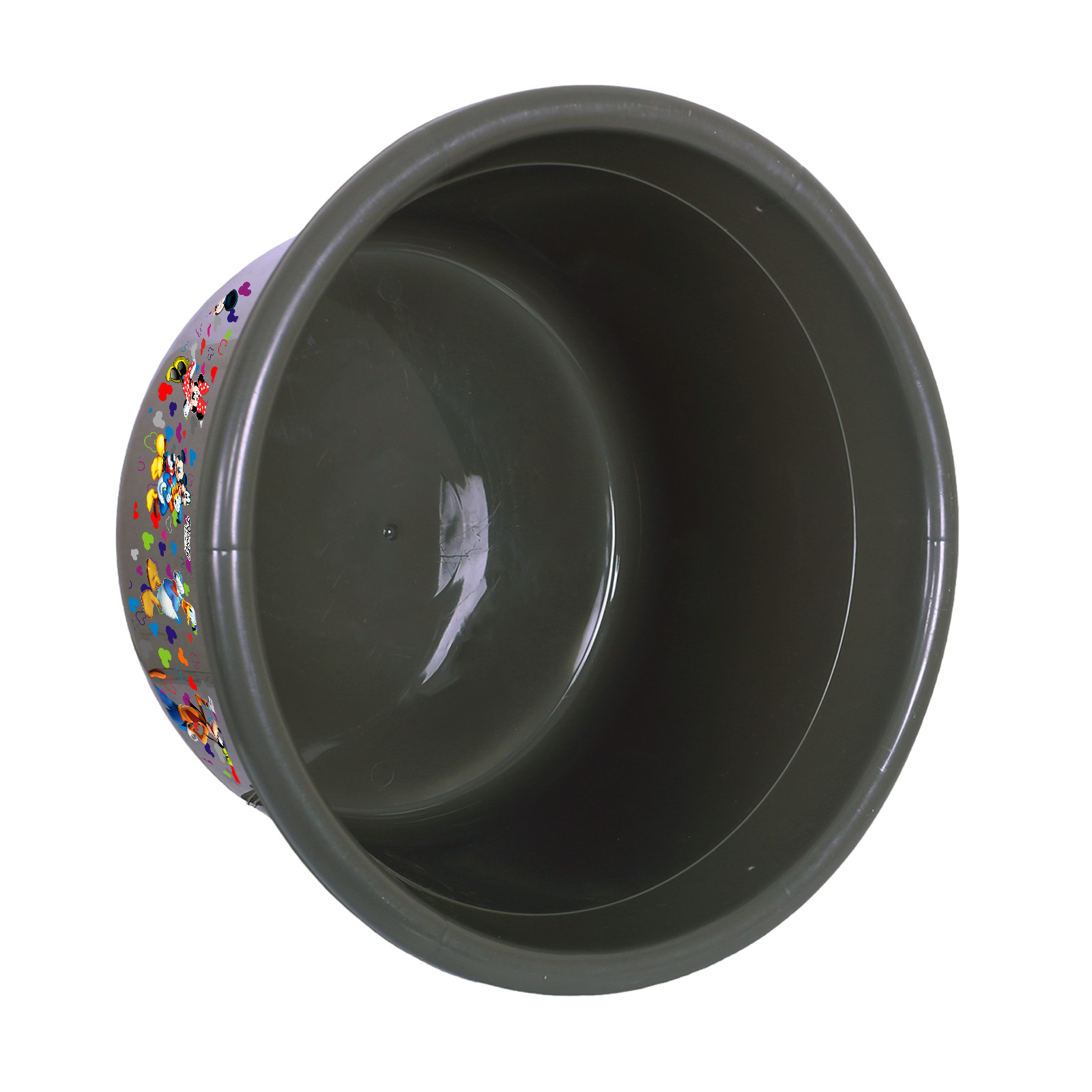 Kuber Industries Disney Bath Tub  Versatile Utility Gaint Tub  Plastic Bath Tub for Baby  Clothes Washing Tub For Bathroom  Feeding Pan Tub  TUB-25 LTR  Gray