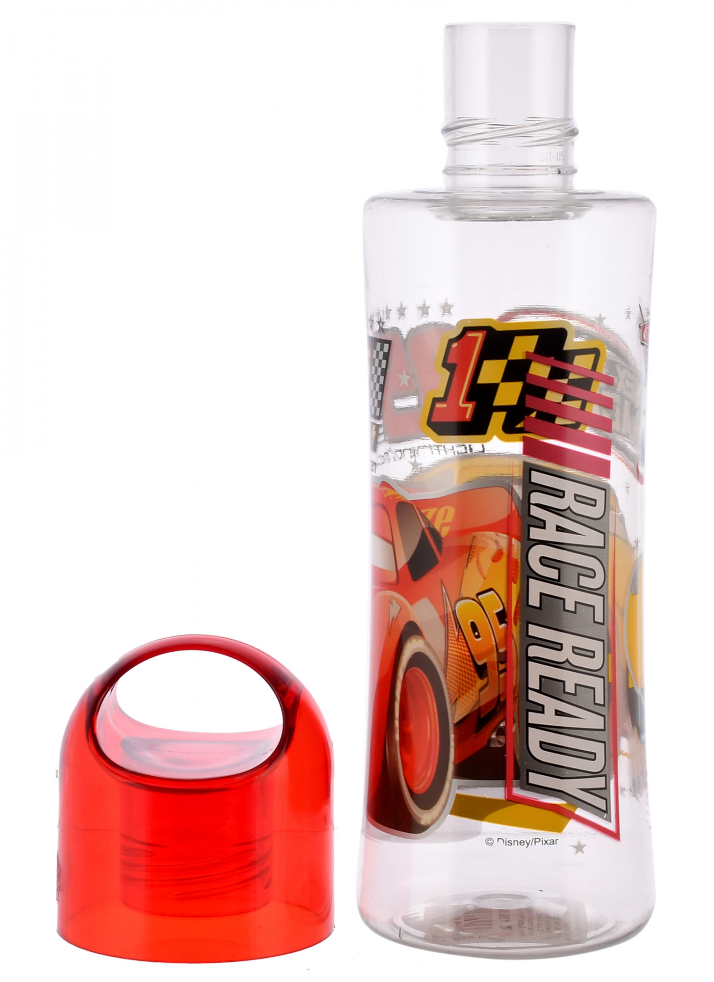 Kuber Industries Disney Car Printed Lightweight, Leak-Proof Kids Plastic Water Bottle For Boys & Girls- 700ml (Tranasparent)