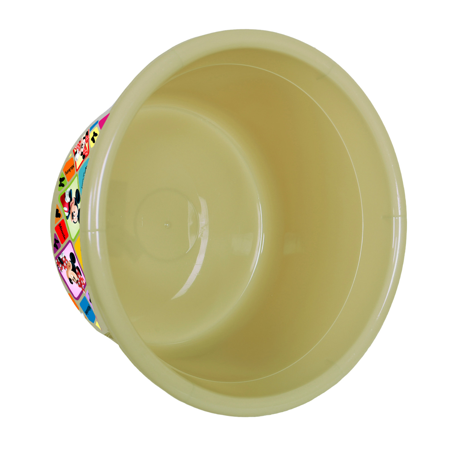 Kuber Industries Disney Check Bath Tub | Versatile Utility Gaint Tub | Plastic Bath Tub for Baby | Clothes Washing Tub For Bathroom | Feeding Pan Tub | TUB-25 LTR | Beige