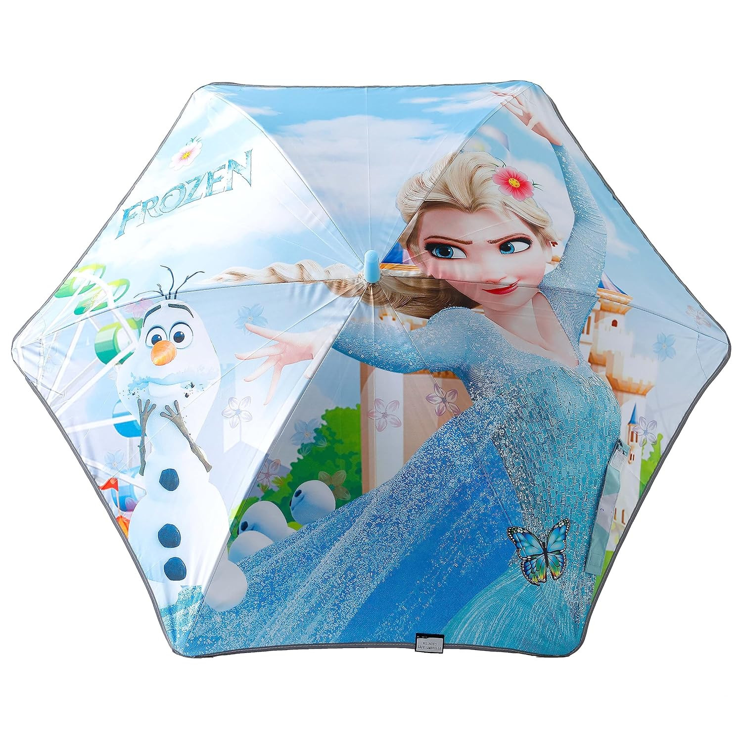 Kuber Industries Disney Frozen Print Umbrella For Kids|Automatic Umbrella For Rain (Sky Blue)