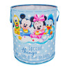 Kuber Industries Disney Mickey &amp; Team Print Round Laundry Basket|Polyester Clothes Hamper|Waterproof &amp; Foldable Round Laundry Bag with Handle,45 Ltr.(Sky Blue)