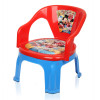 Disney Mickey Kids Chair | Plastic Foldable Kids Chair | Chair for Kidsroom | School Study Stool | Baby Stool | Indoor or Outdoor Stool for Kids | Capacity 30 Kg | Red & Blue