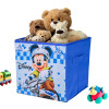 Disney Mickey Large Square Storage Box for Clothes | Foldable Wardrobe Organizer For Toys &amp; Baby Clothes | Drawer/Closet Storage Organizer with Handle | Blue
