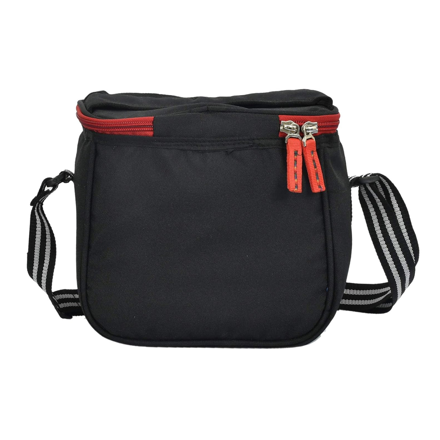 Kuber Industries Disney Mickey Lunch Bag  Lunch Bag for Office  Lunch Bag for College  Reusable Lunch Bag  Lunch Bag for Adults  Front Pocket Lunch Bag  Black