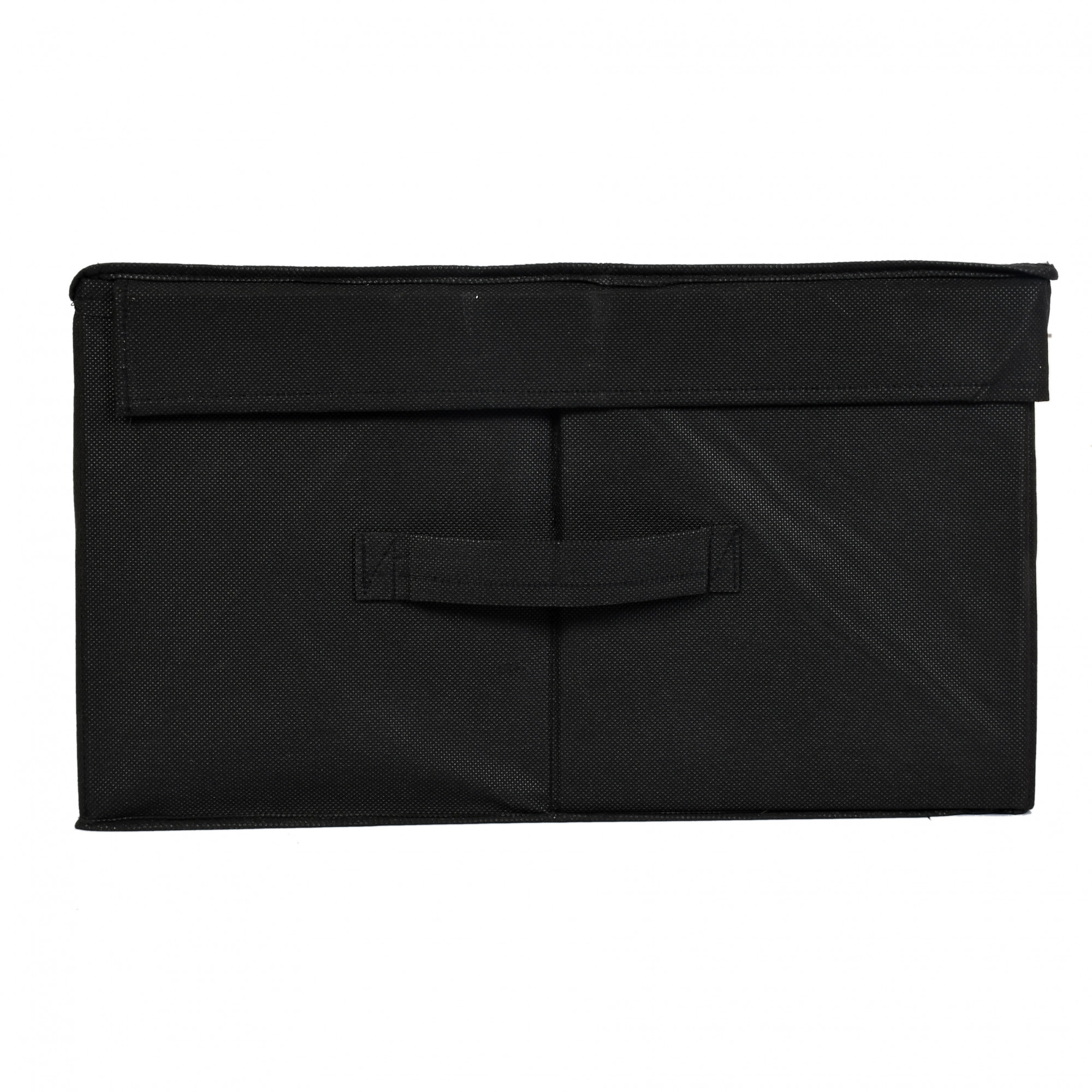 Kuber Industries Disney Mickey Mouse Print Non Woven Fabric Foldable Saree Cover Storage Organizer Box with With Lid, Extra Large (Black)-KUBMART1716