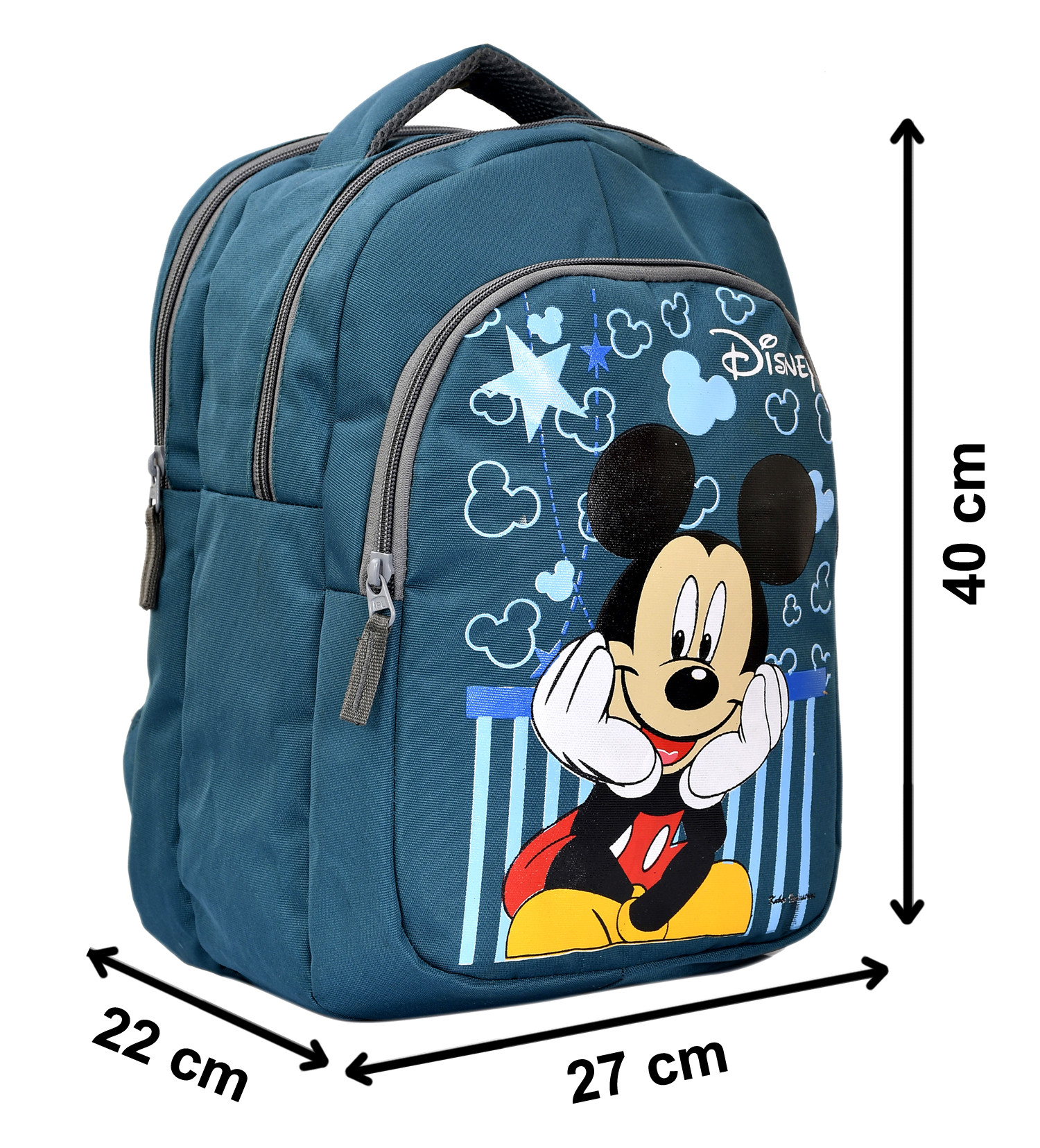 Kuber Industries Disney Mickey Mouse Printed Rexien Kids School Bag, Backpack, Bookbag For Girls & Boys (Green)-HS_38_KUBMART21105