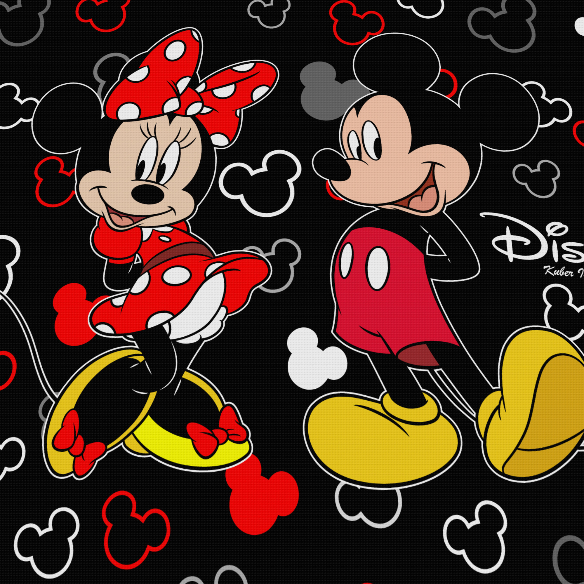Kuber Industries Disney Mickey Print Non Woven Fabric Saree Cover/Clothes Organiser For Wardrobe Set with Transparent Window, Extra Large (Black) -HS_35_KUBMART18125