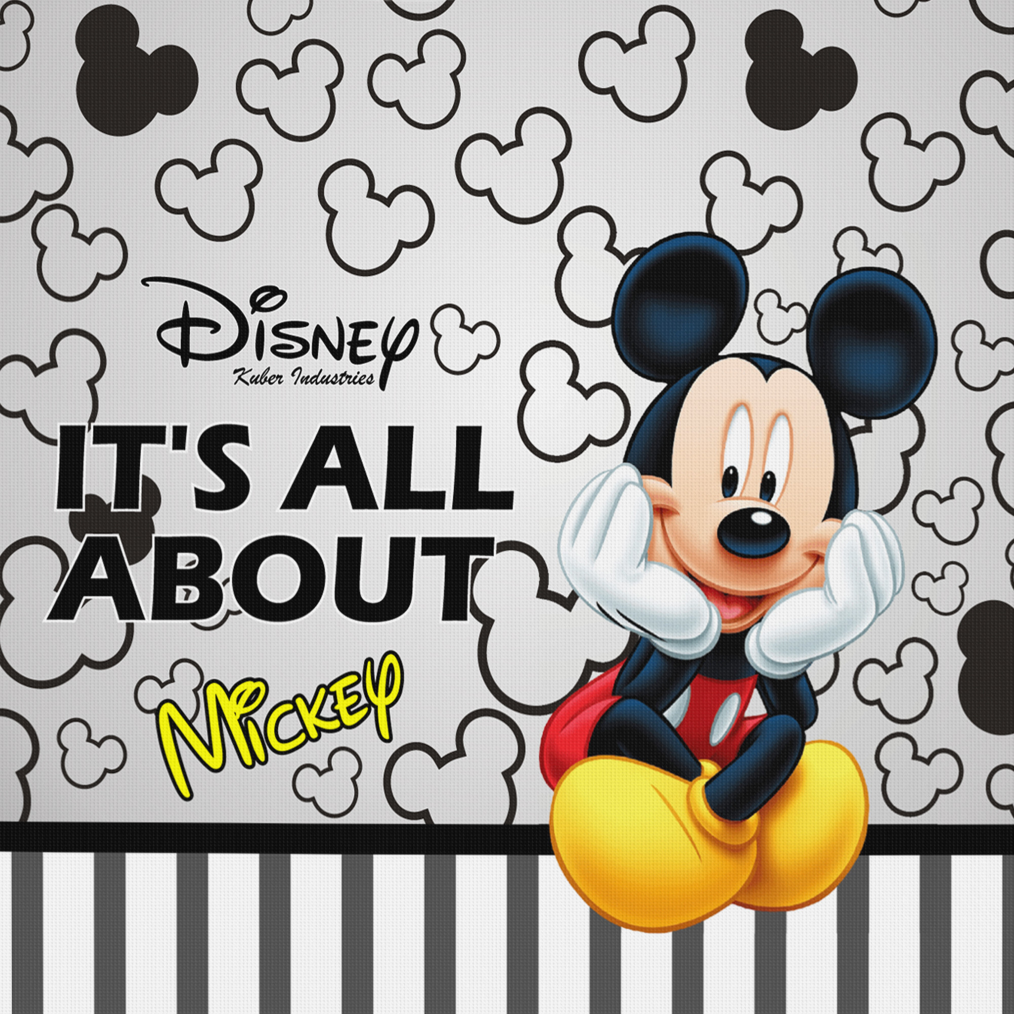 Kuber Industries Disney Mickey Print Non Woven Travel Shoe Cover, String Bag Organizer (Grey) -HS_35_KUBMART17987